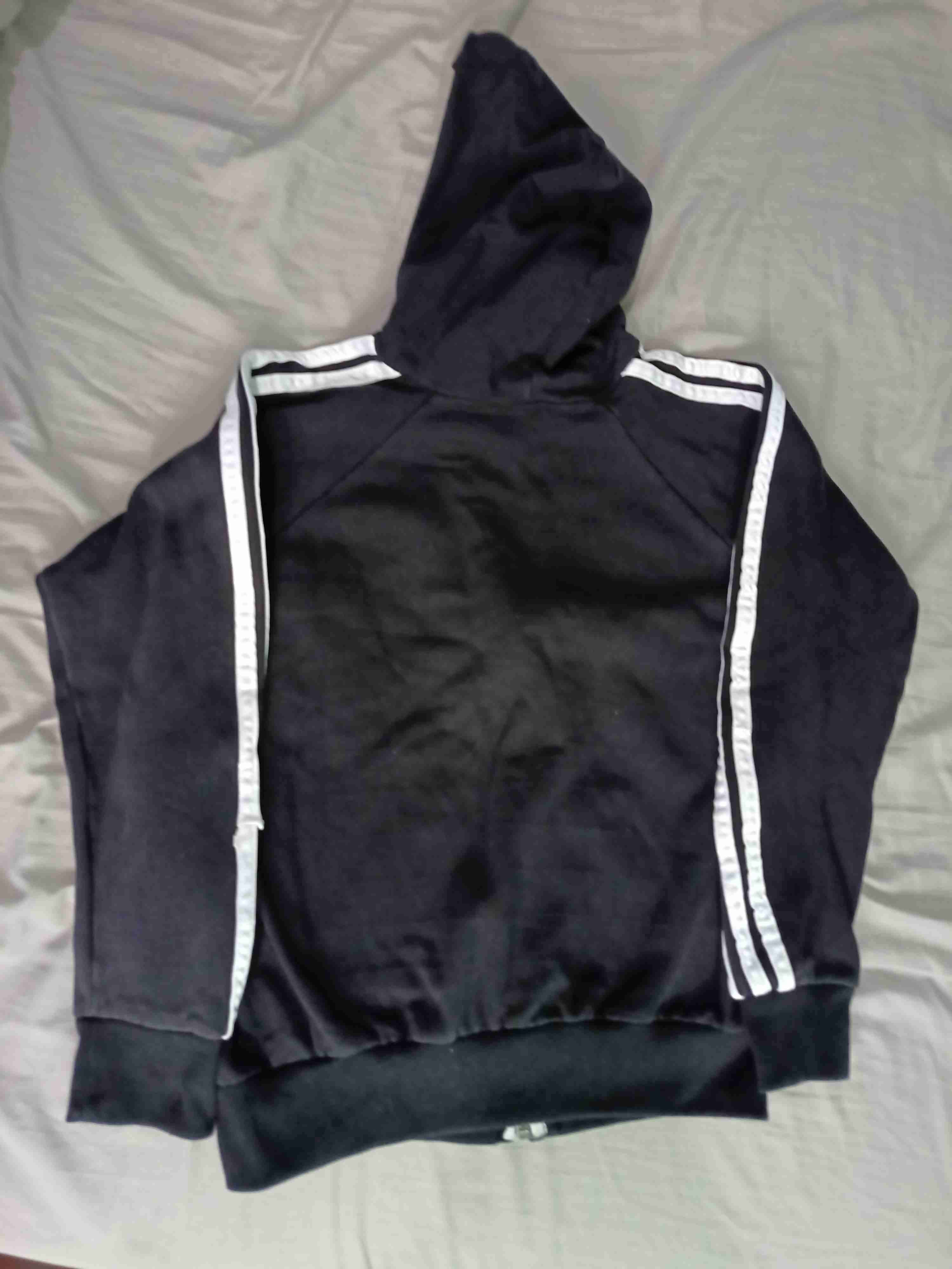 Polerón Adidas negro con capucha - miniatura 2