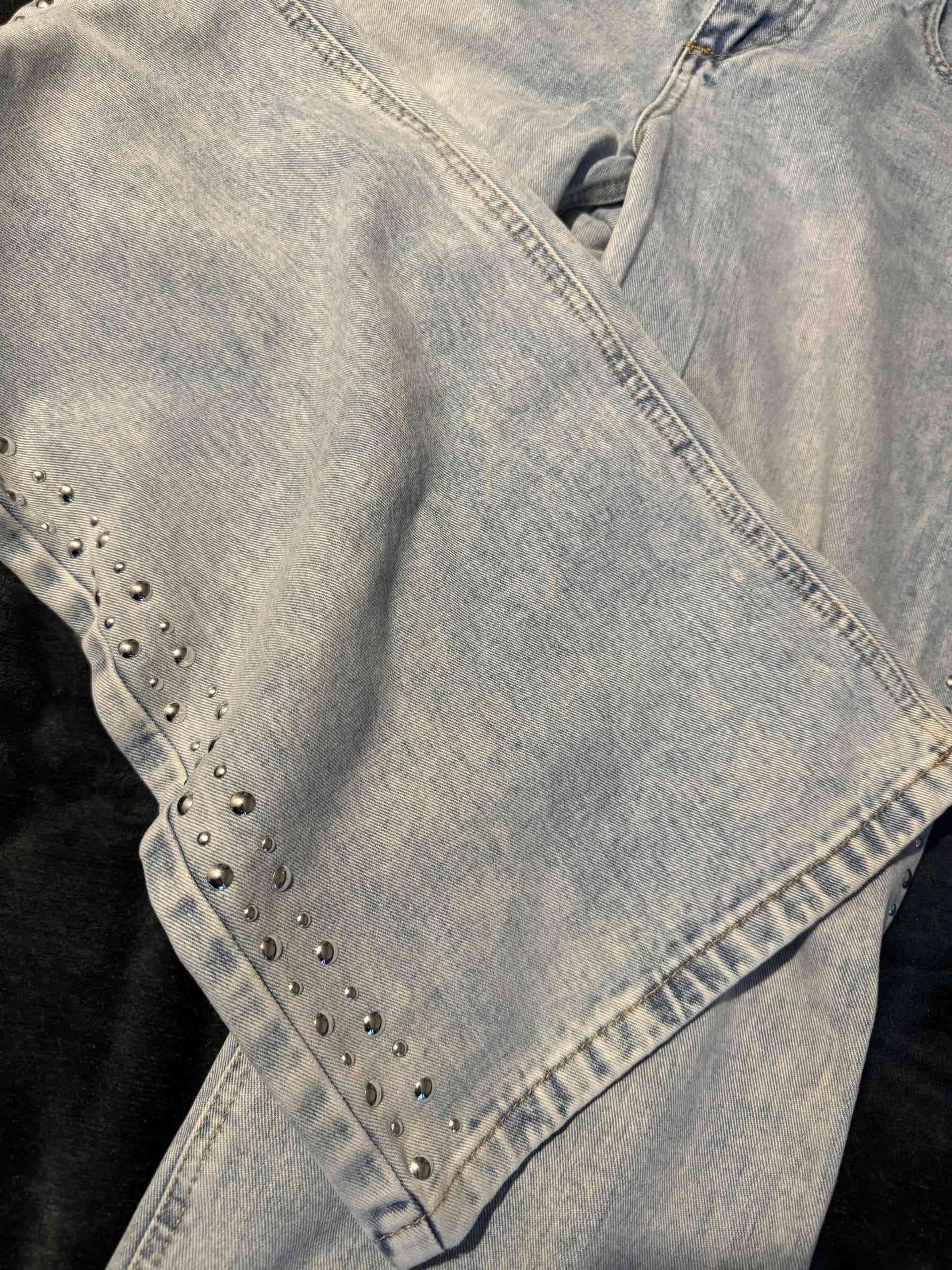 Jeans Wide Leg Sybilla con tachas - miniatura 3