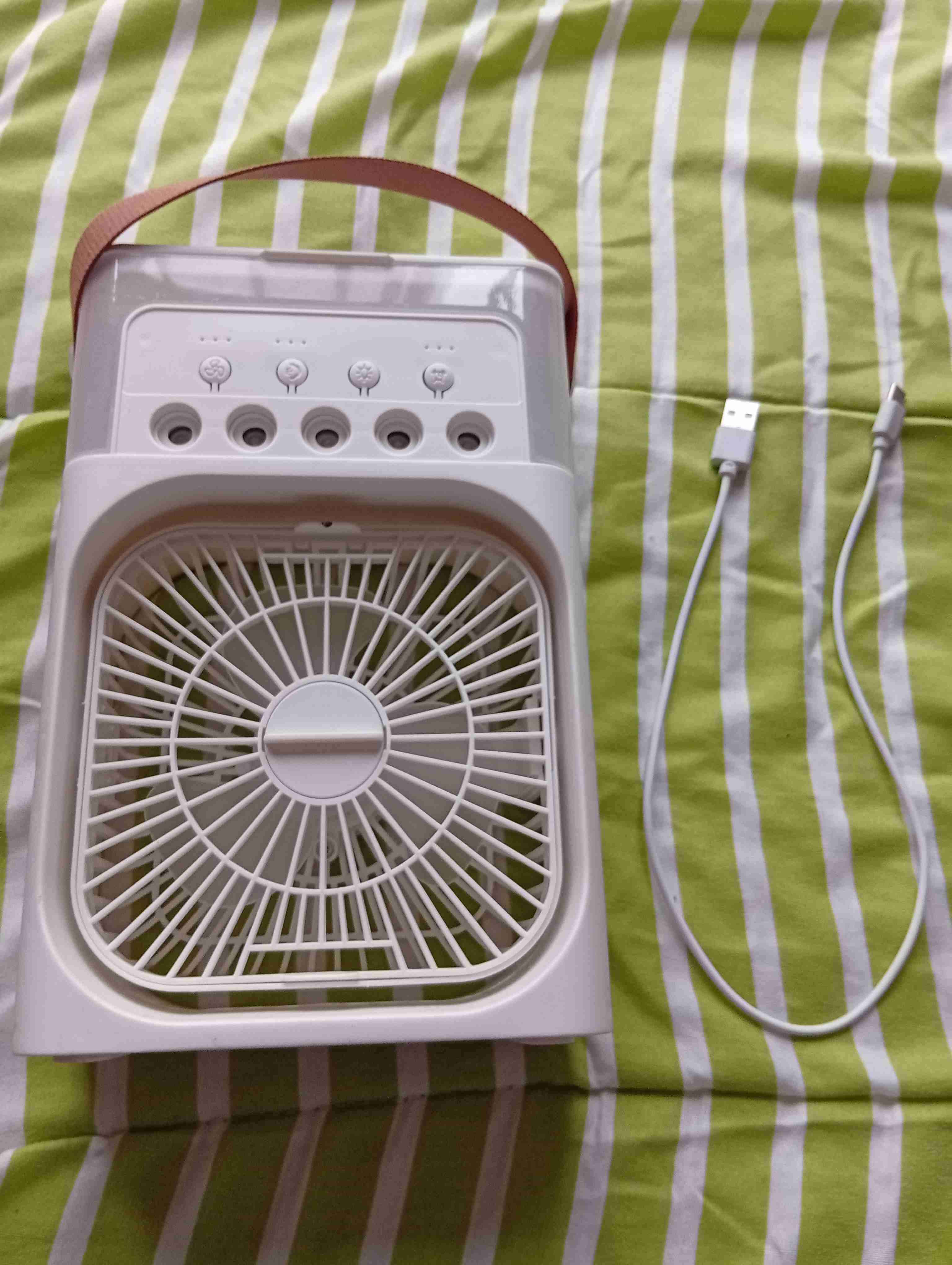 Ventilador portátil USB blanco