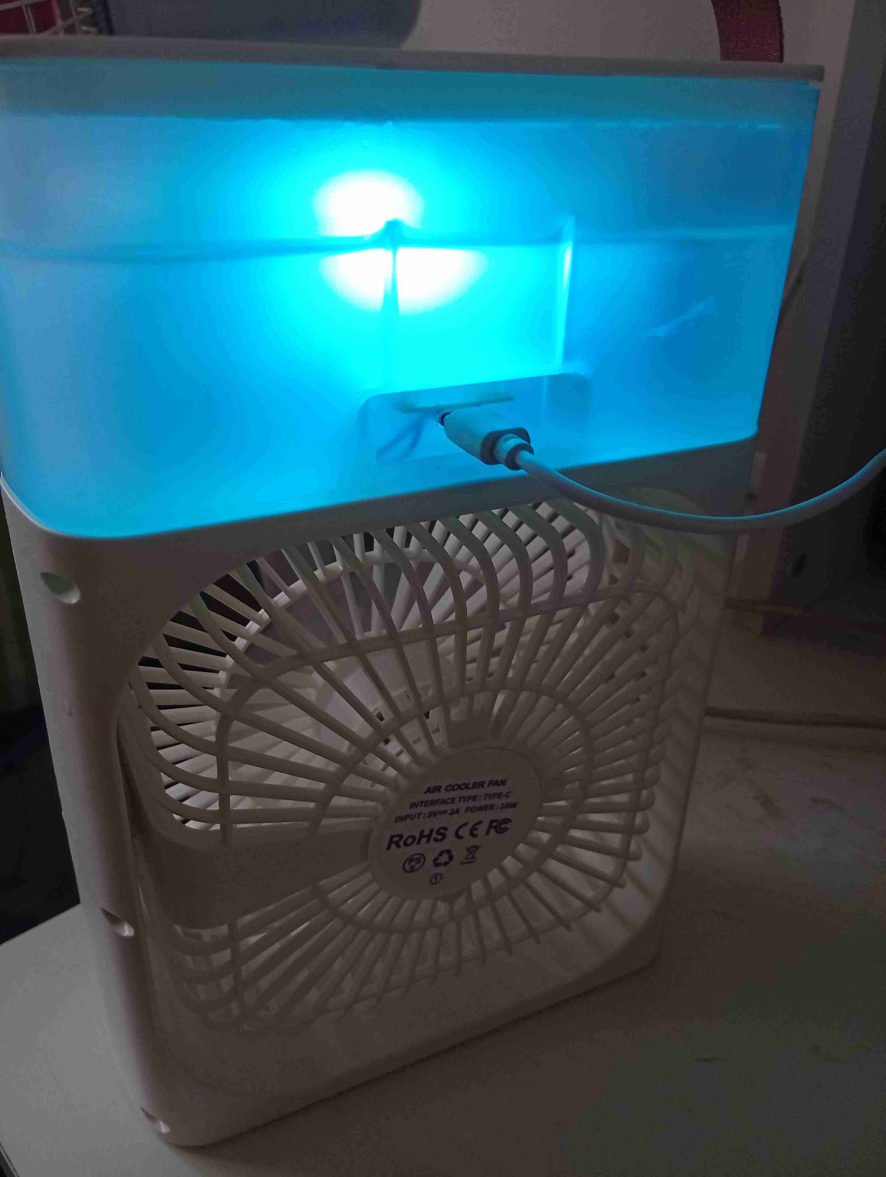 Ventilador portátil USB blanco - miniatura 5