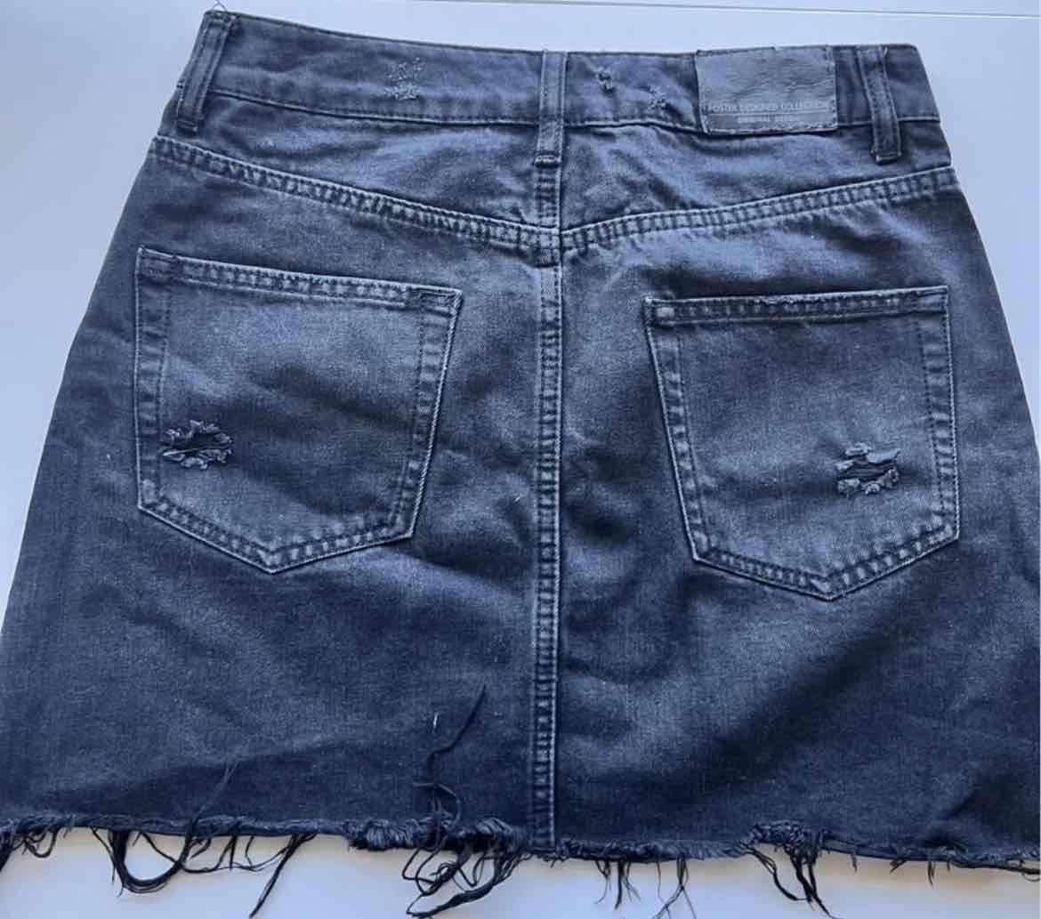 Mini falda negra desgastada FOSTER - miniatura 3