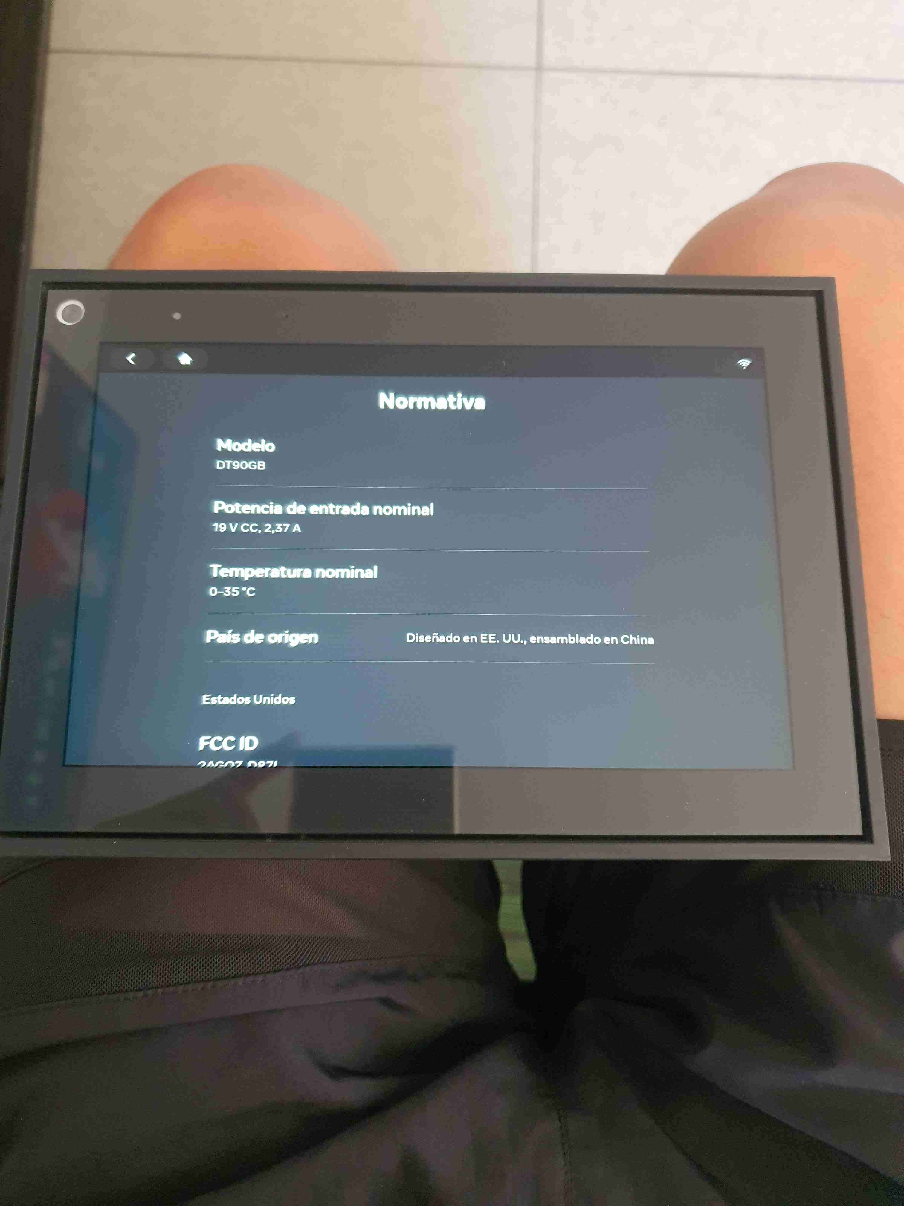 Pantalla inteligente con marco negro - miniatura 2