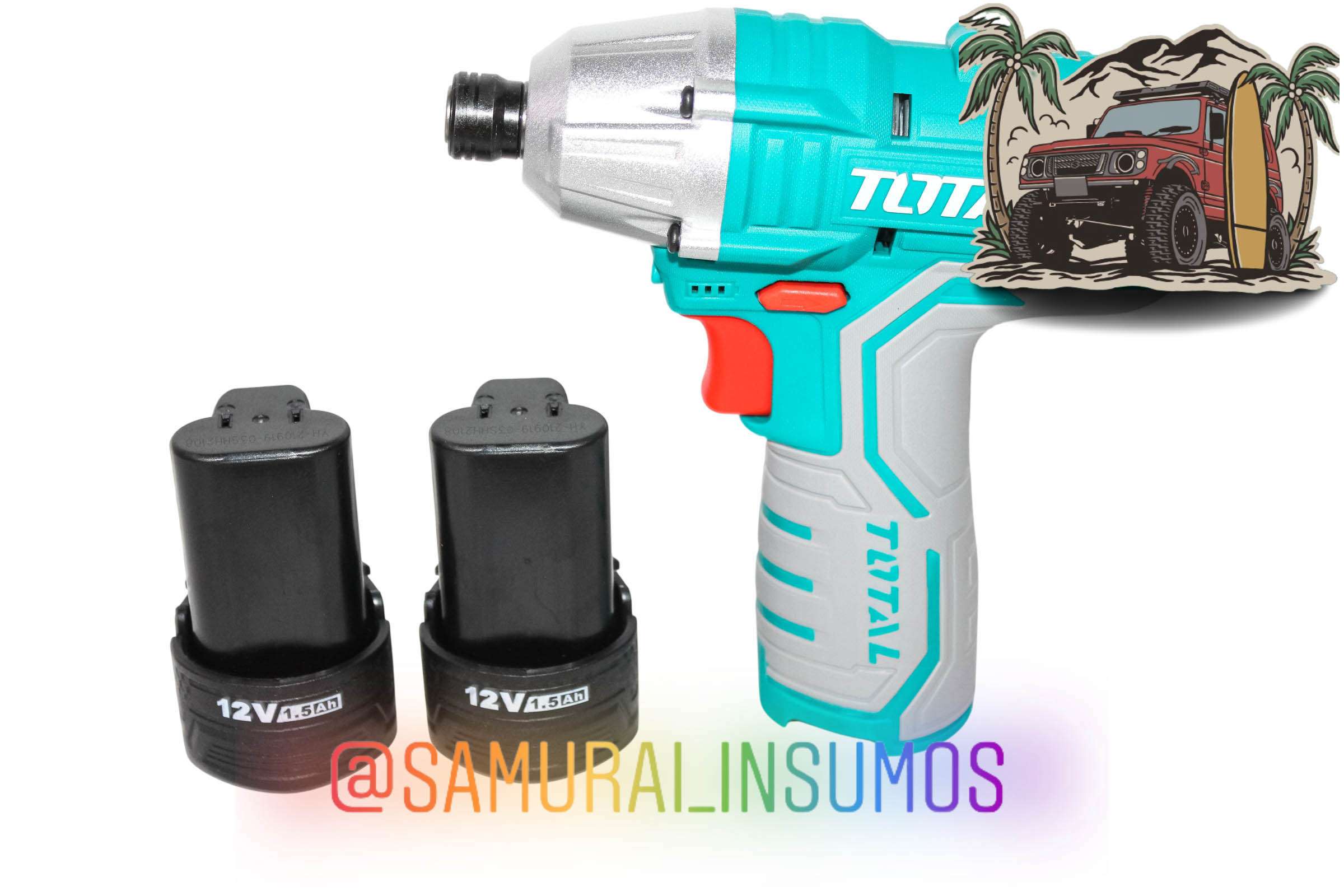 Combo 5En1 Atornillador Impacto 100Nm 2Bateria+Car - miniatura 4