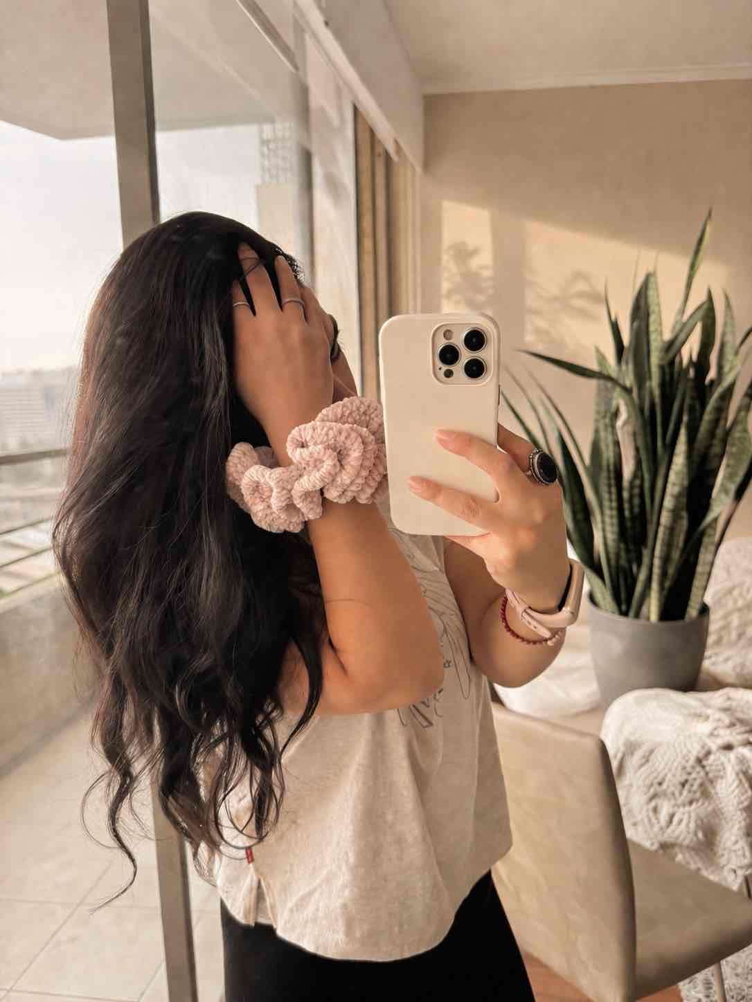 Coletero de lana rosa - miniatura 2