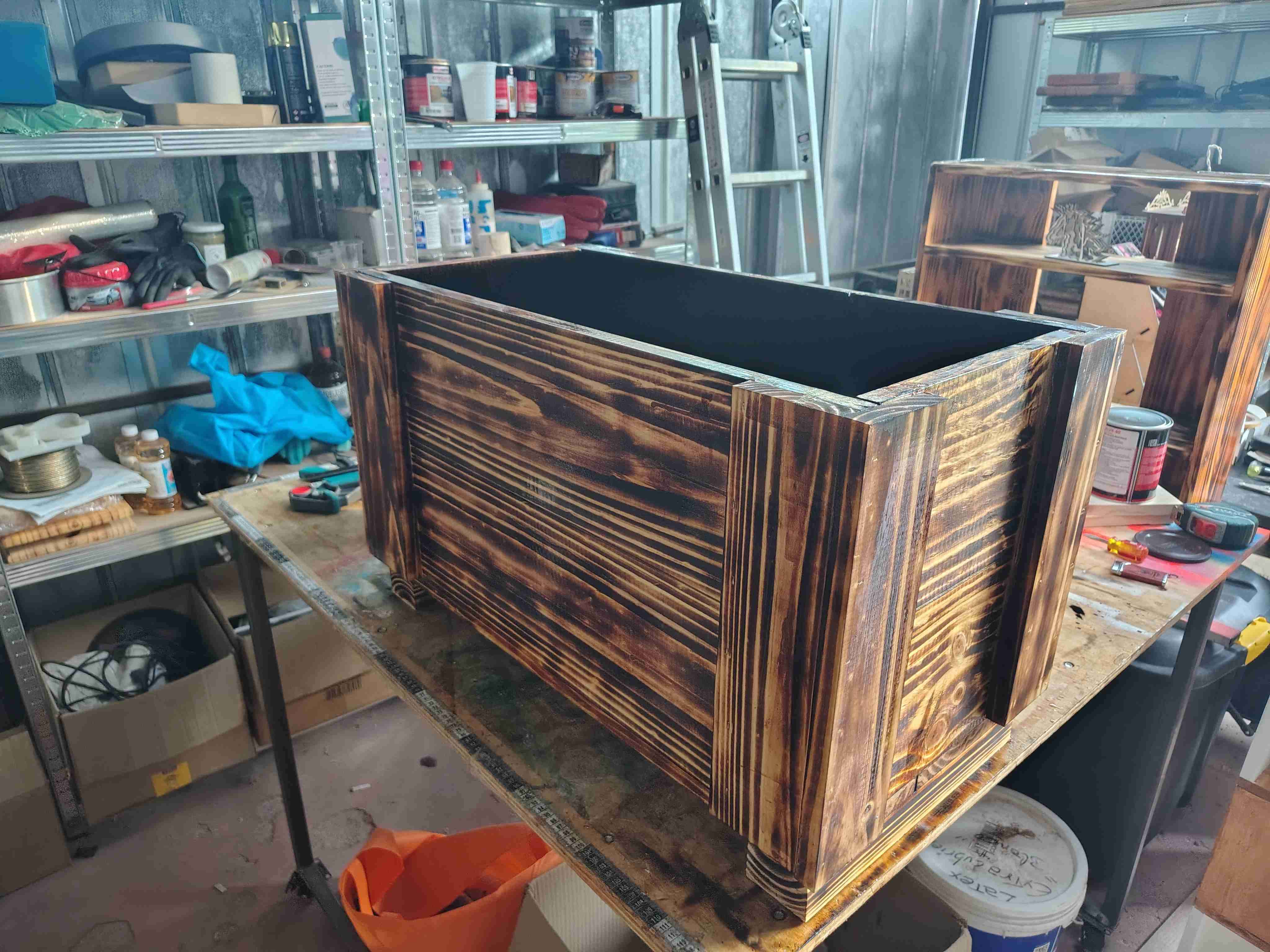 Jardinera de madera de pino - miniatura 3