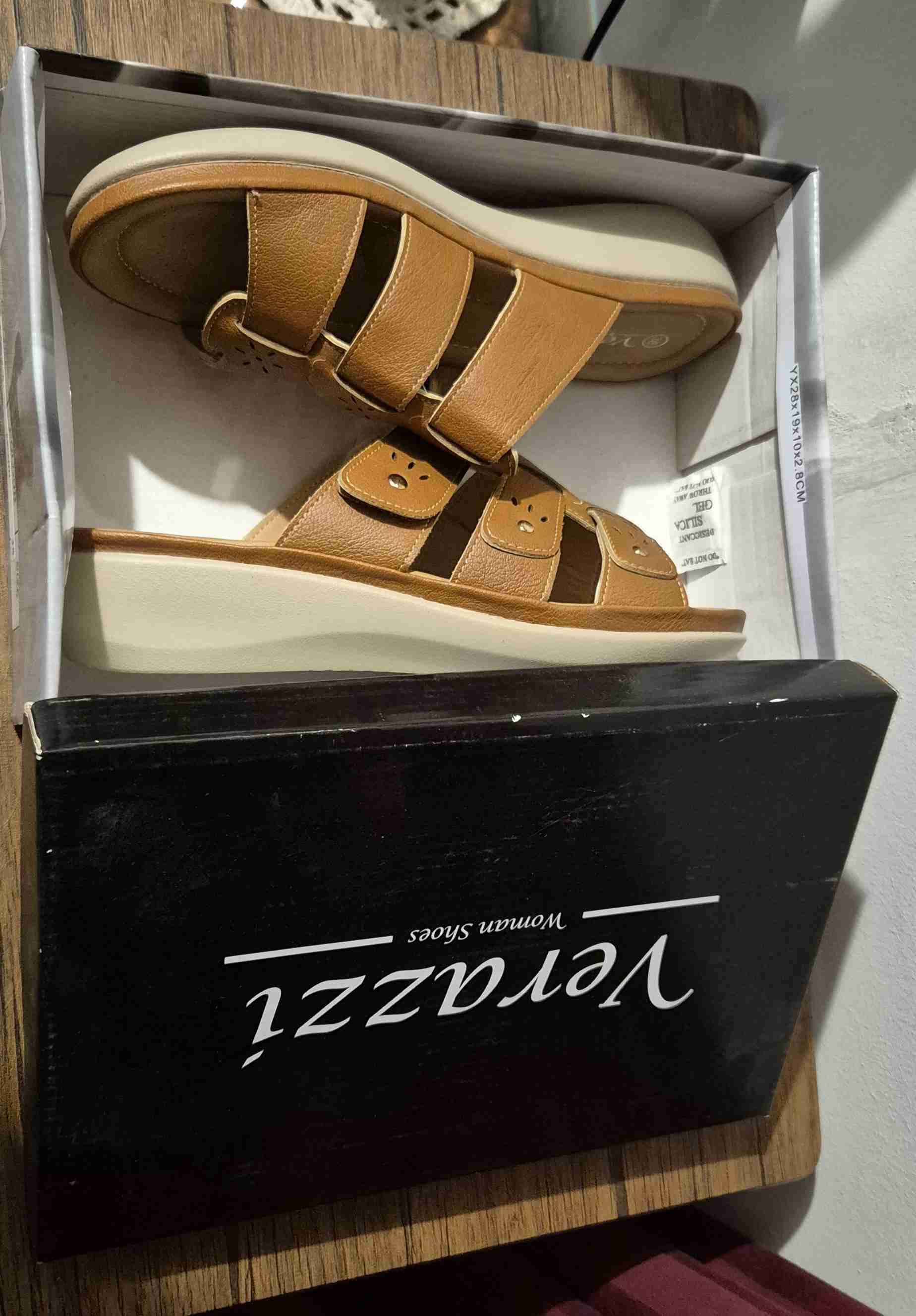 Sandalias femeninas color marron - miniatura 4