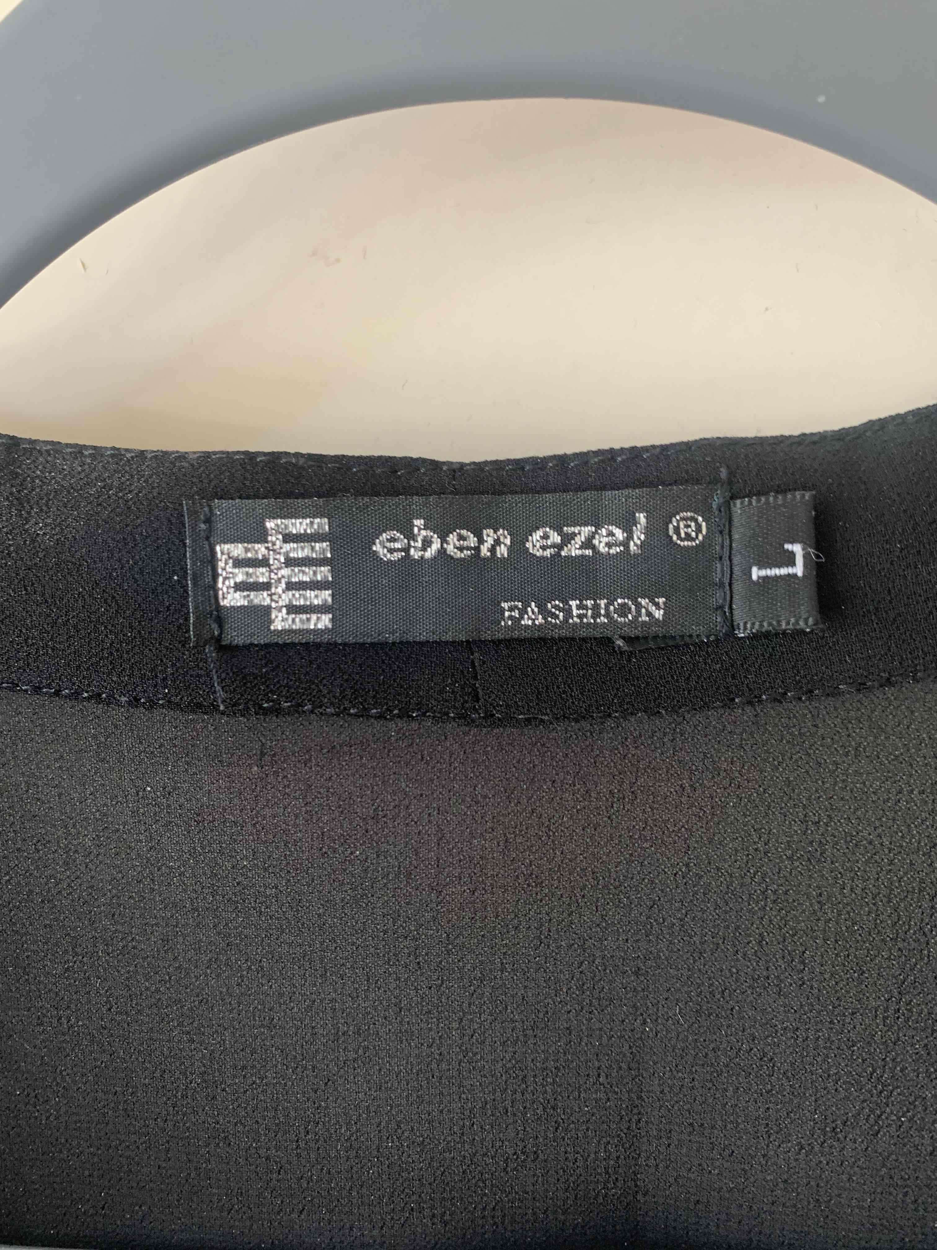 Blusa negra chiffon mujer - miniatura 2