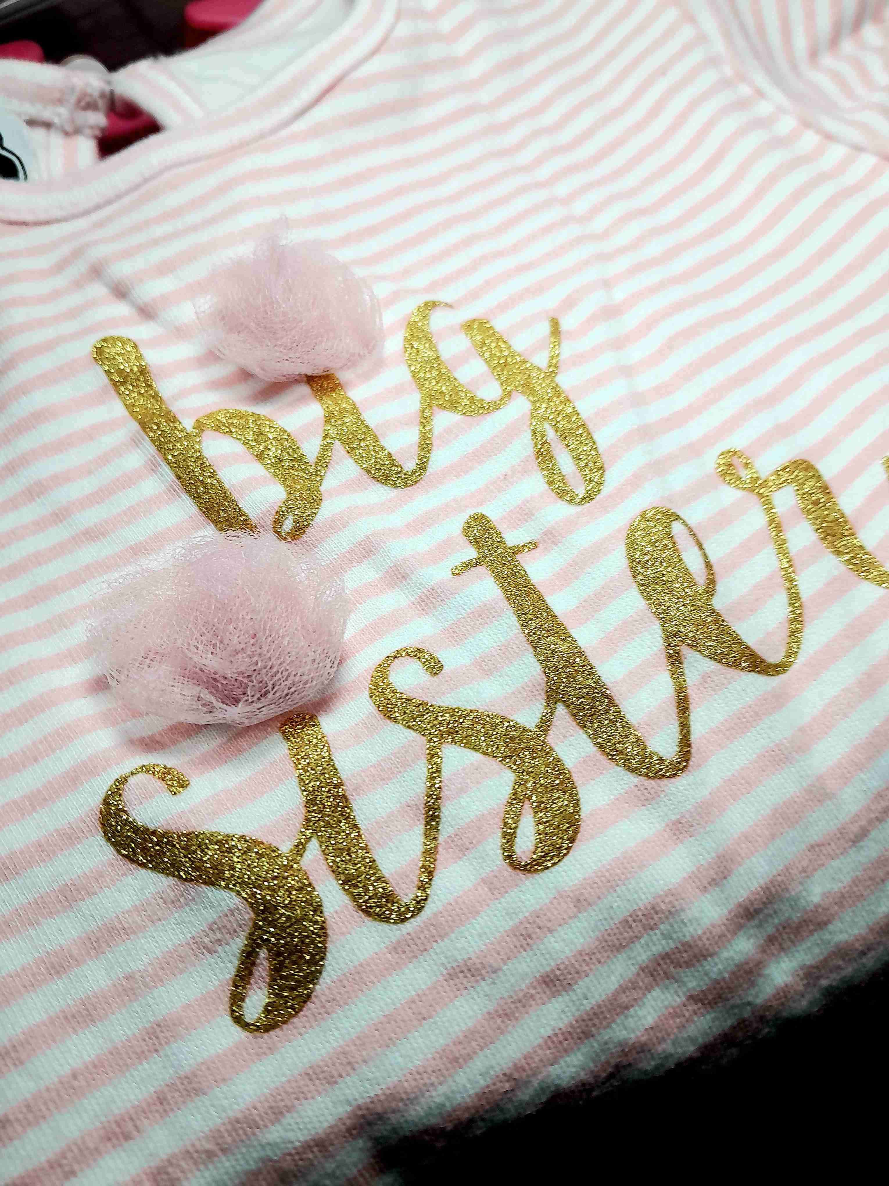 Vestido infantil rosa 'Big Sister' - miniatura 2