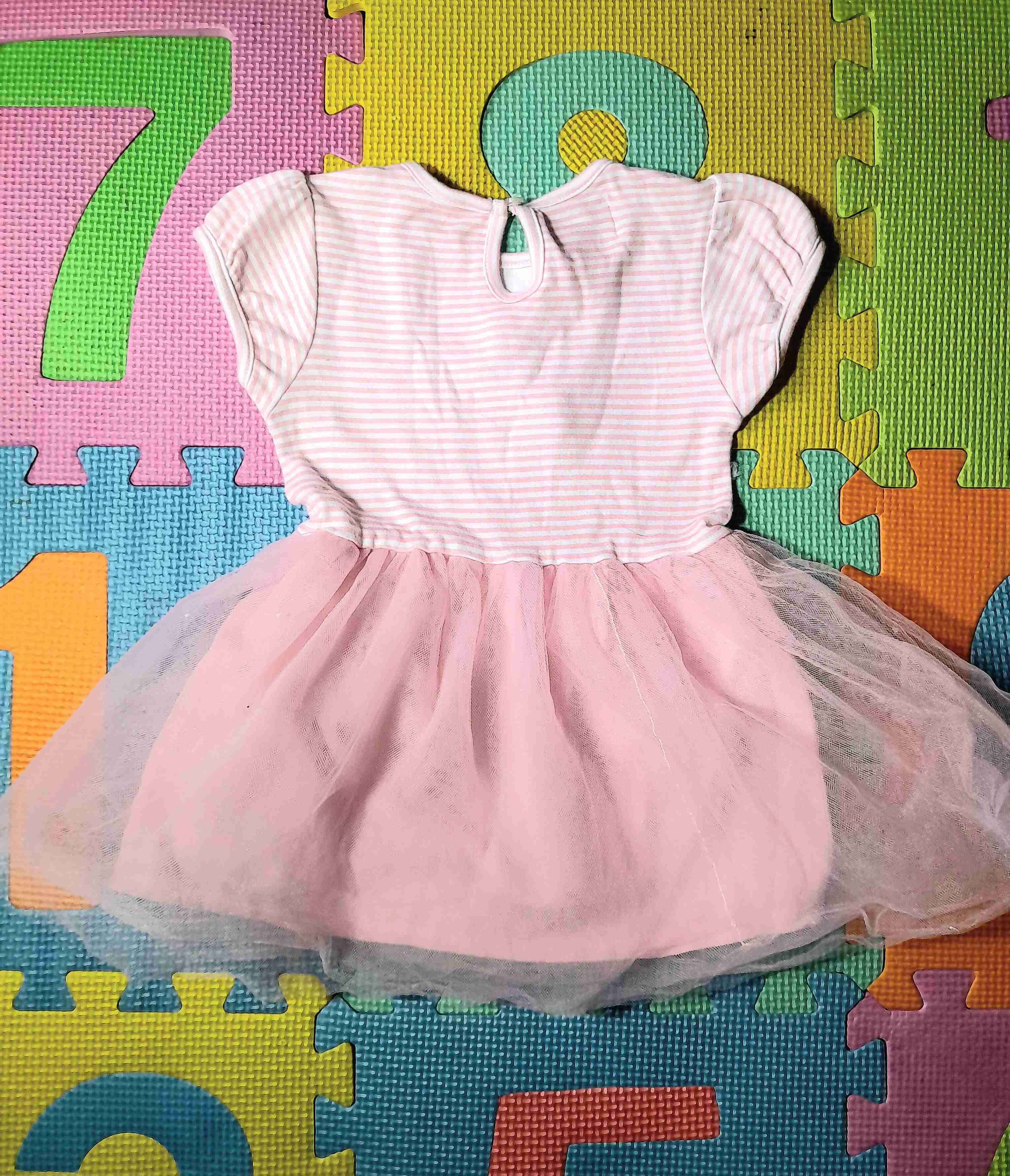 Vestido infantil rosa 'Big Sister' - miniatura 3