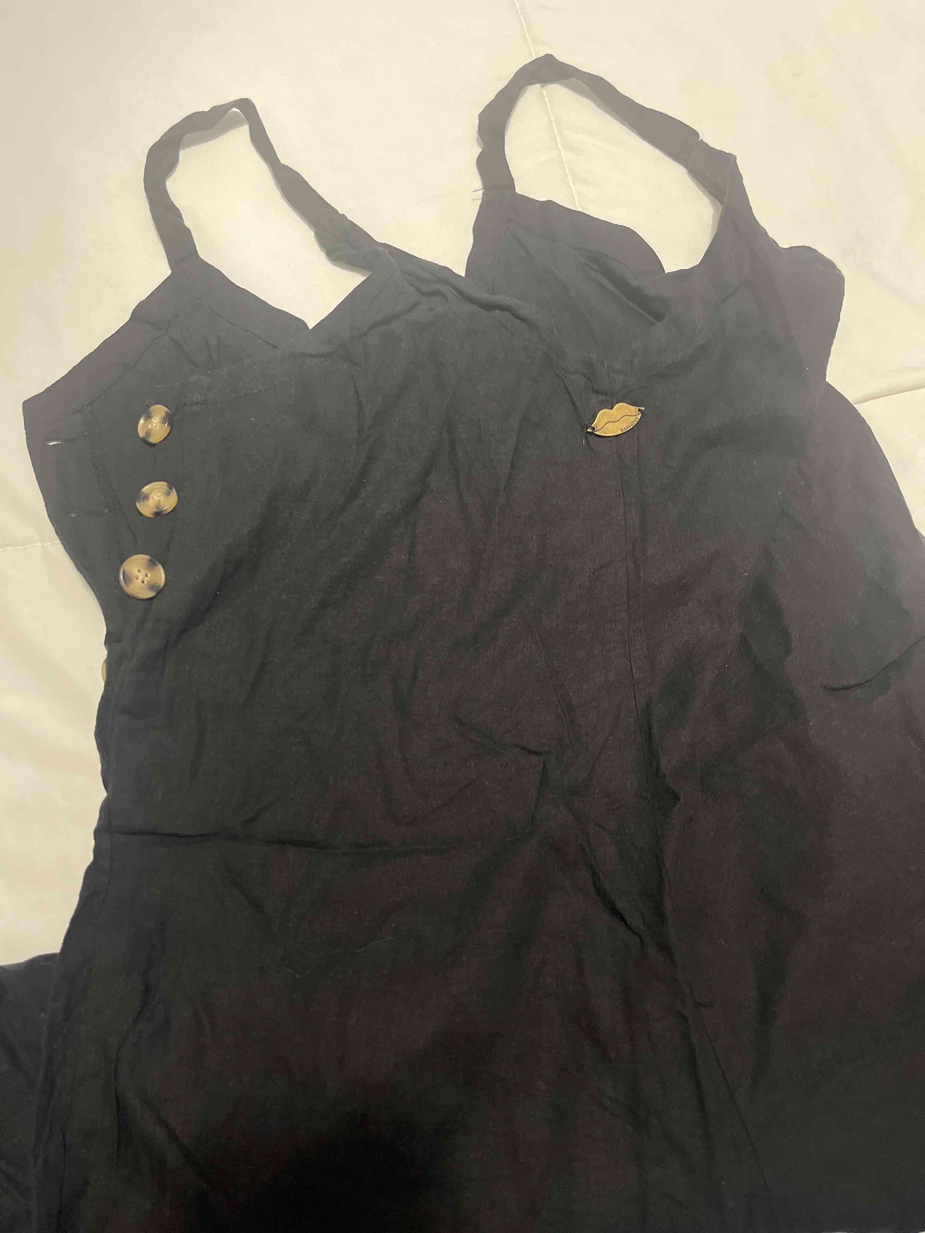 Jumpsuit negro sin mangas - miniatura 3