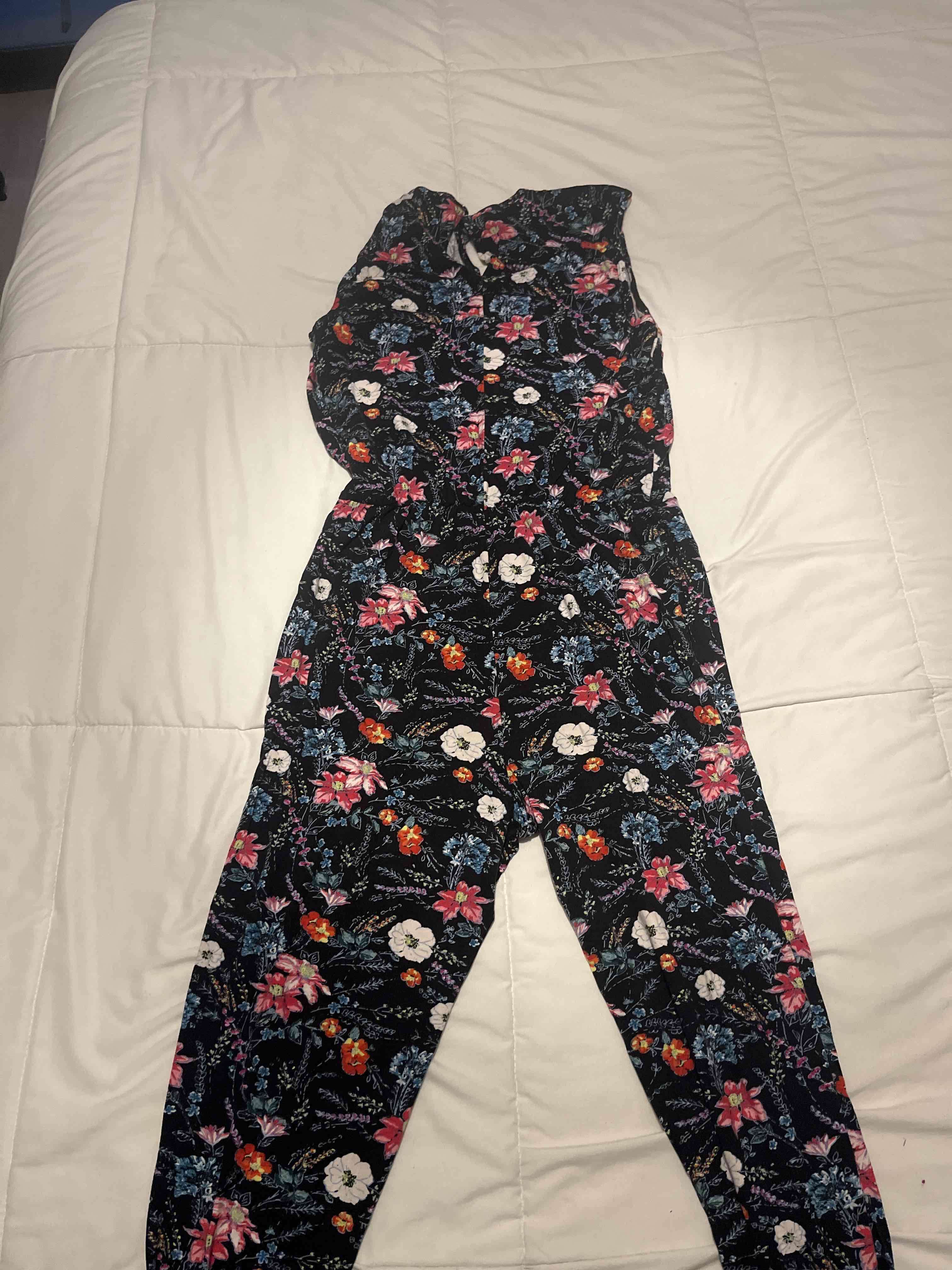 Enterito floral negro - miniatura 2