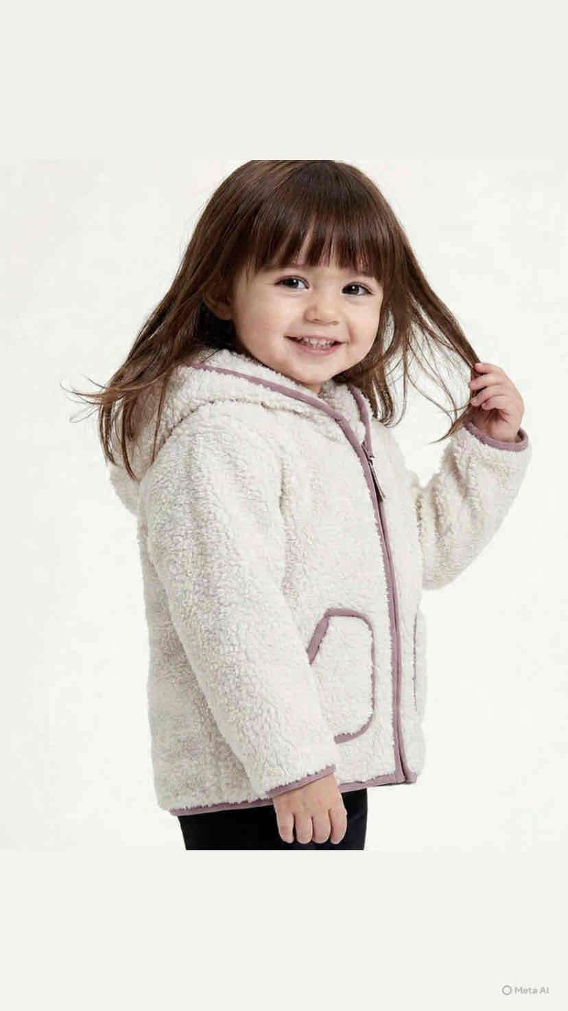 Chaqueta de lana para niña - miniatura 1