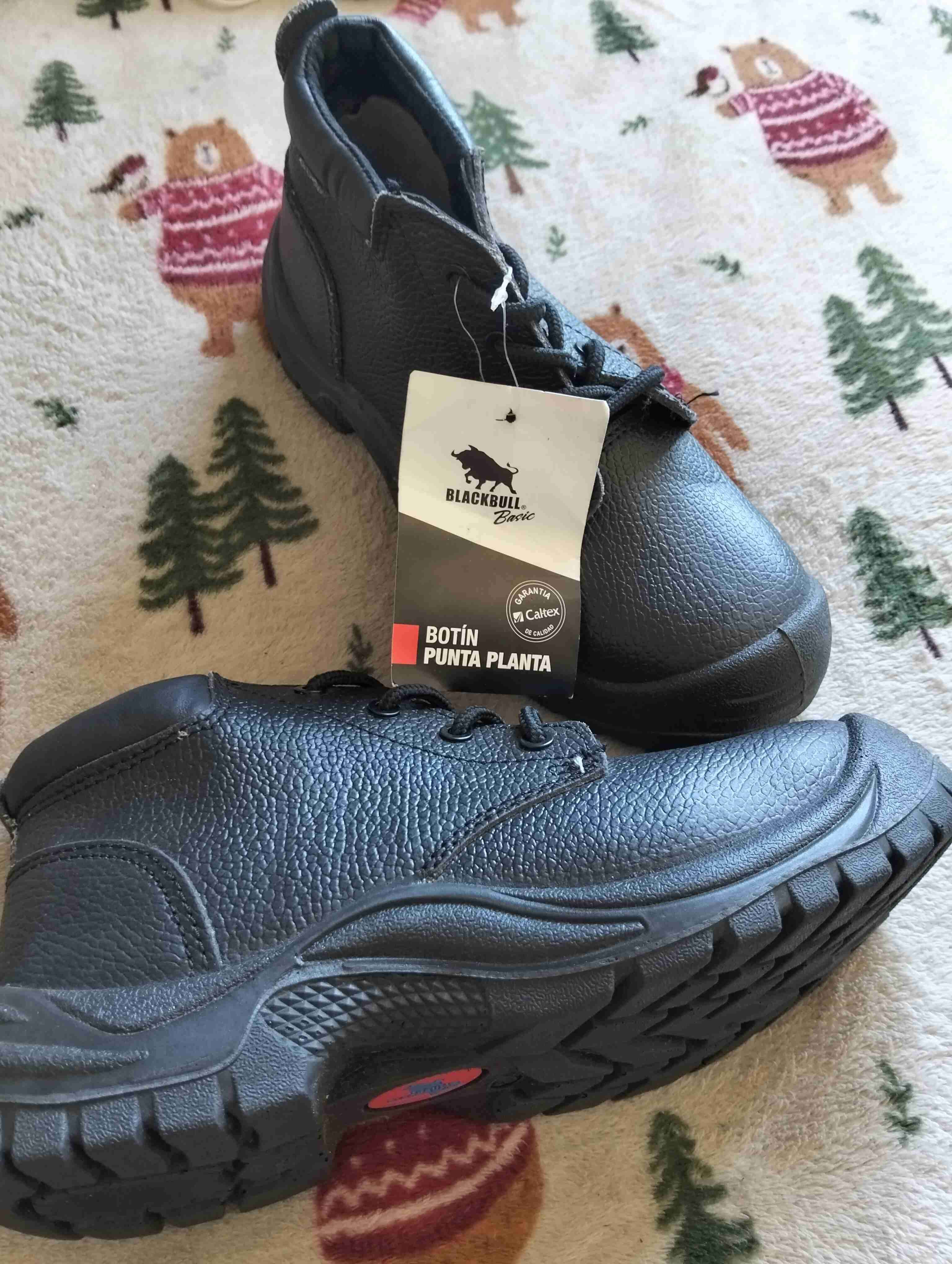 Botines negros punta plana - 2