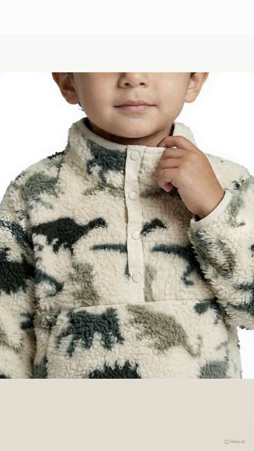 Poleron bebé chiporro para niño (Dinosaurios) 3L - miniatura 2