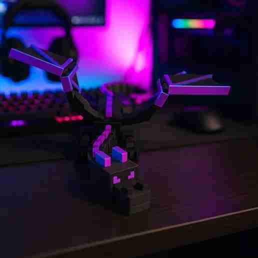 Figura 3D Ender Dragon Minecraft Articulable - miniatura 2