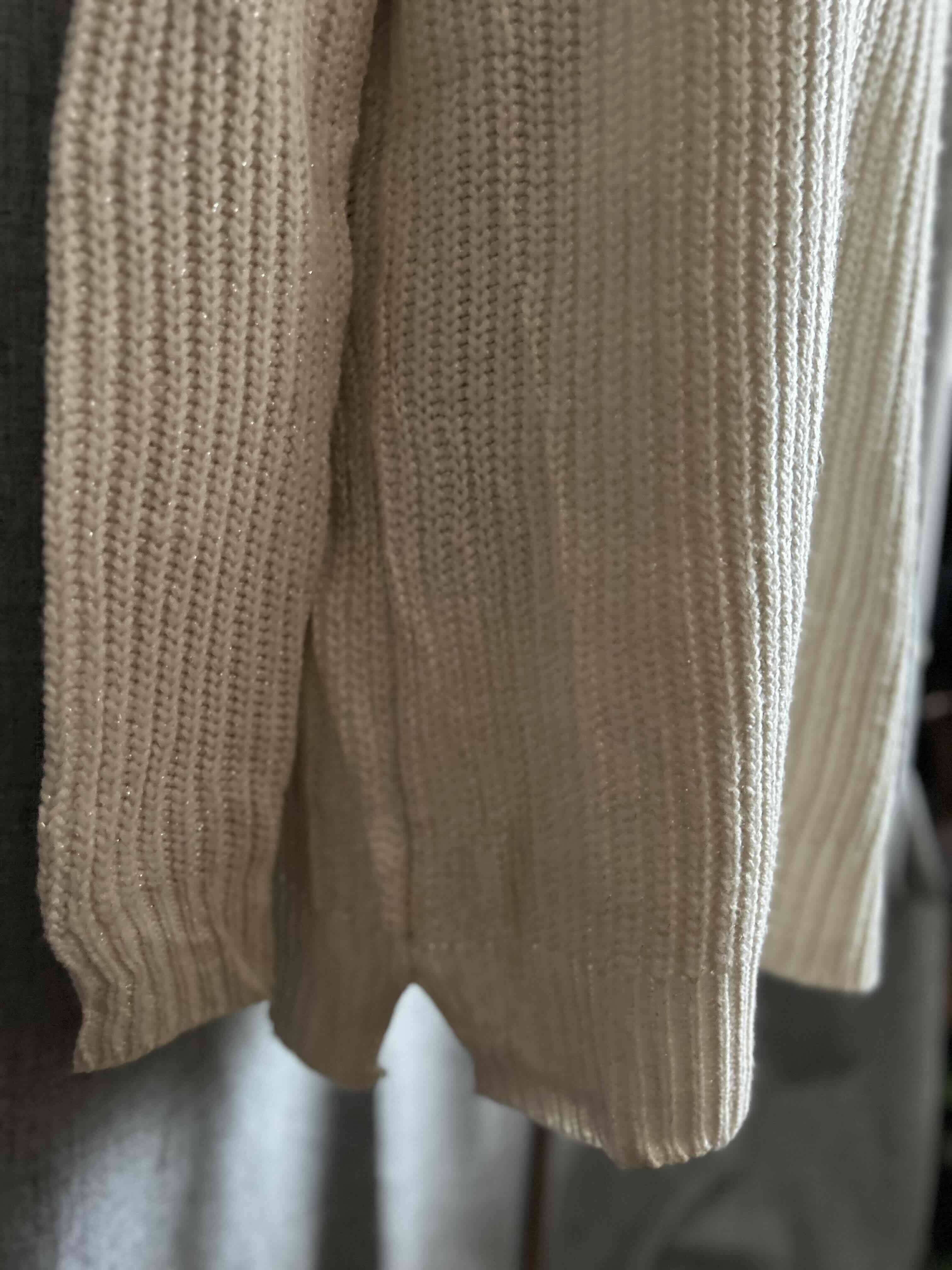 Suéter tejido blanco crema - miniatura 4