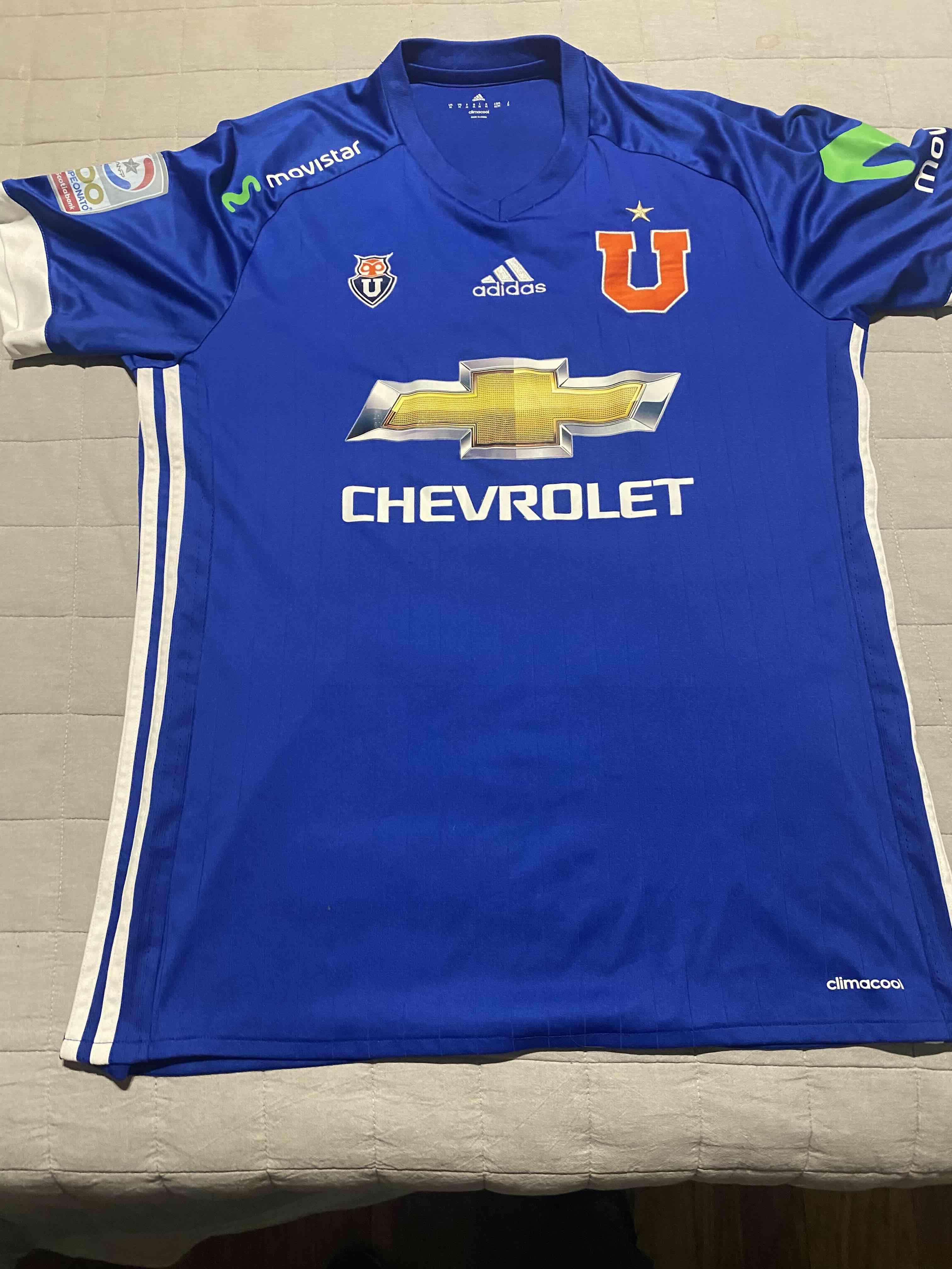 Camiseta fútbol azul Adidas  2017. David Pizarro - miniatura 1