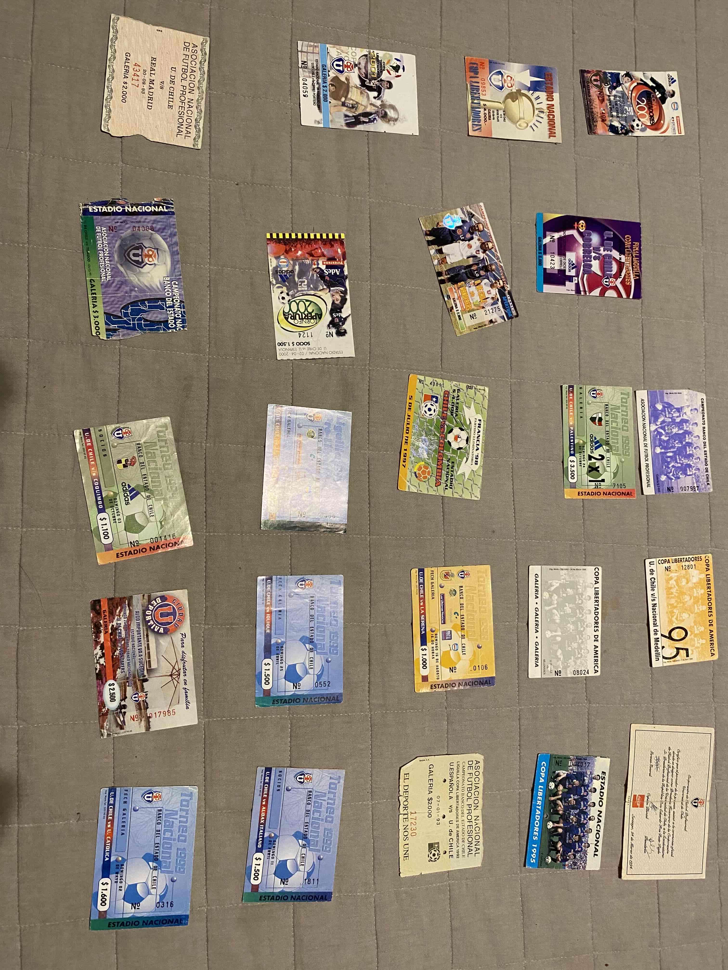 Colección de entradas (bometos) de U de Chile 1994 - miniatura 1