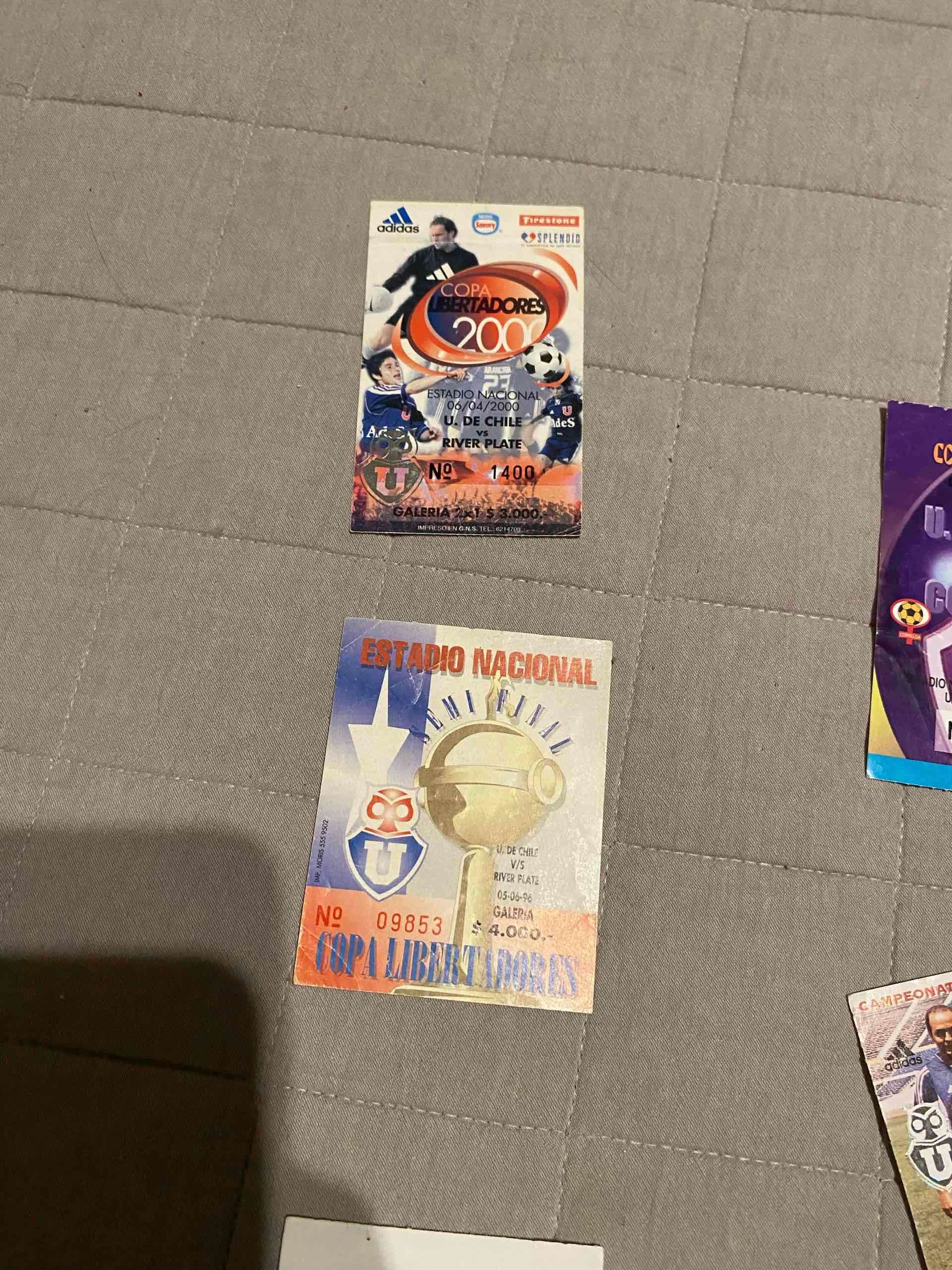 Colección de entradas (bometos) de U de Chile 1994 - miniatura 2