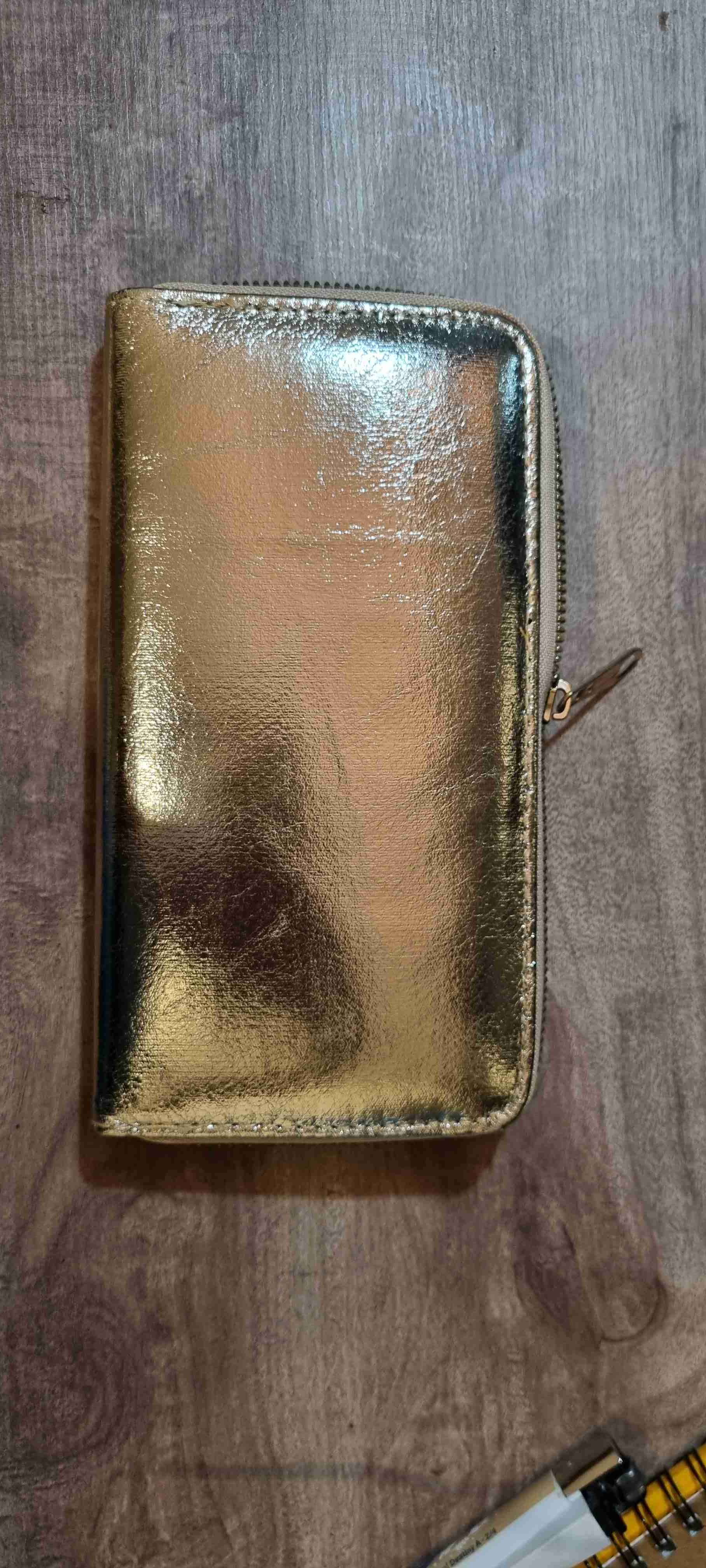 Billetera dorada con cierre - miniatura 2