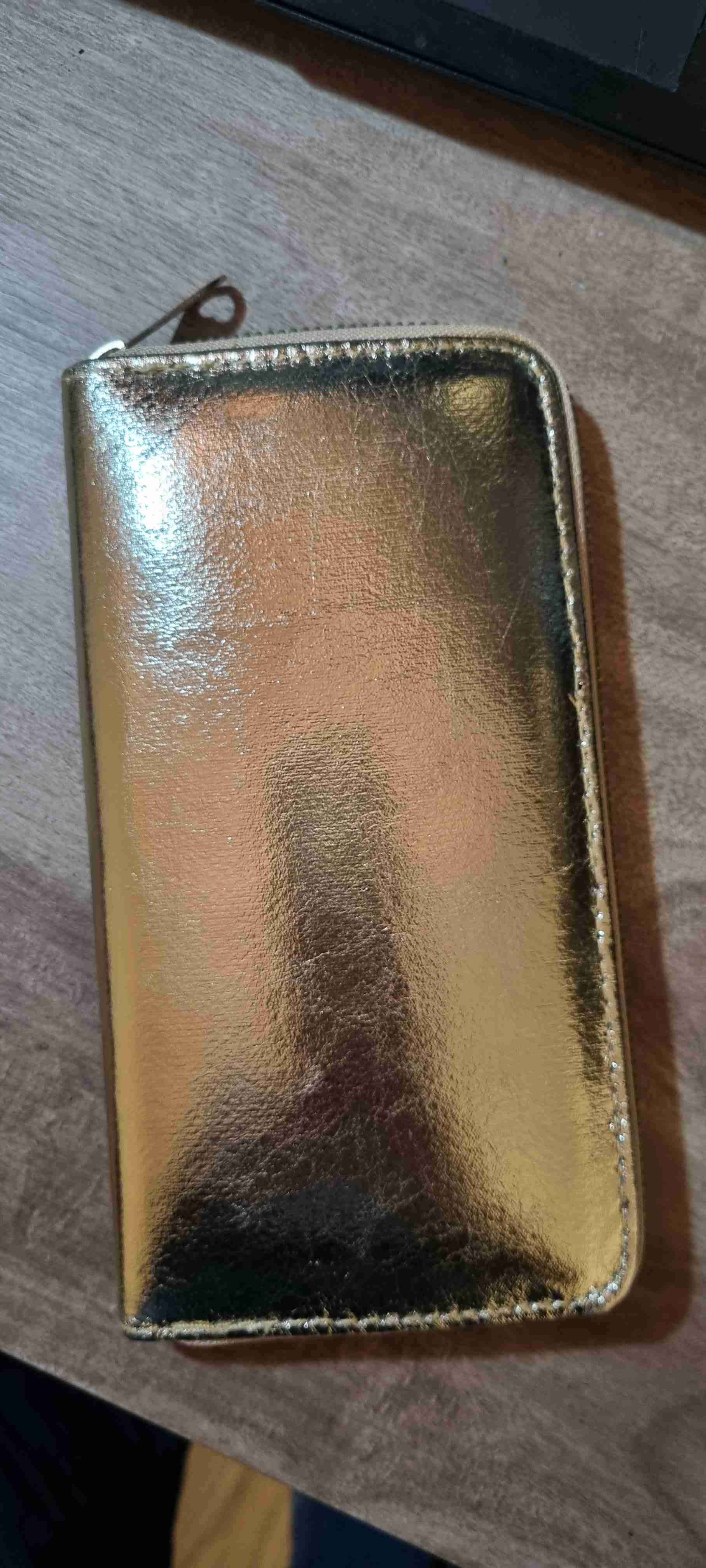 Billetera dorada con cierre - miniatura 3