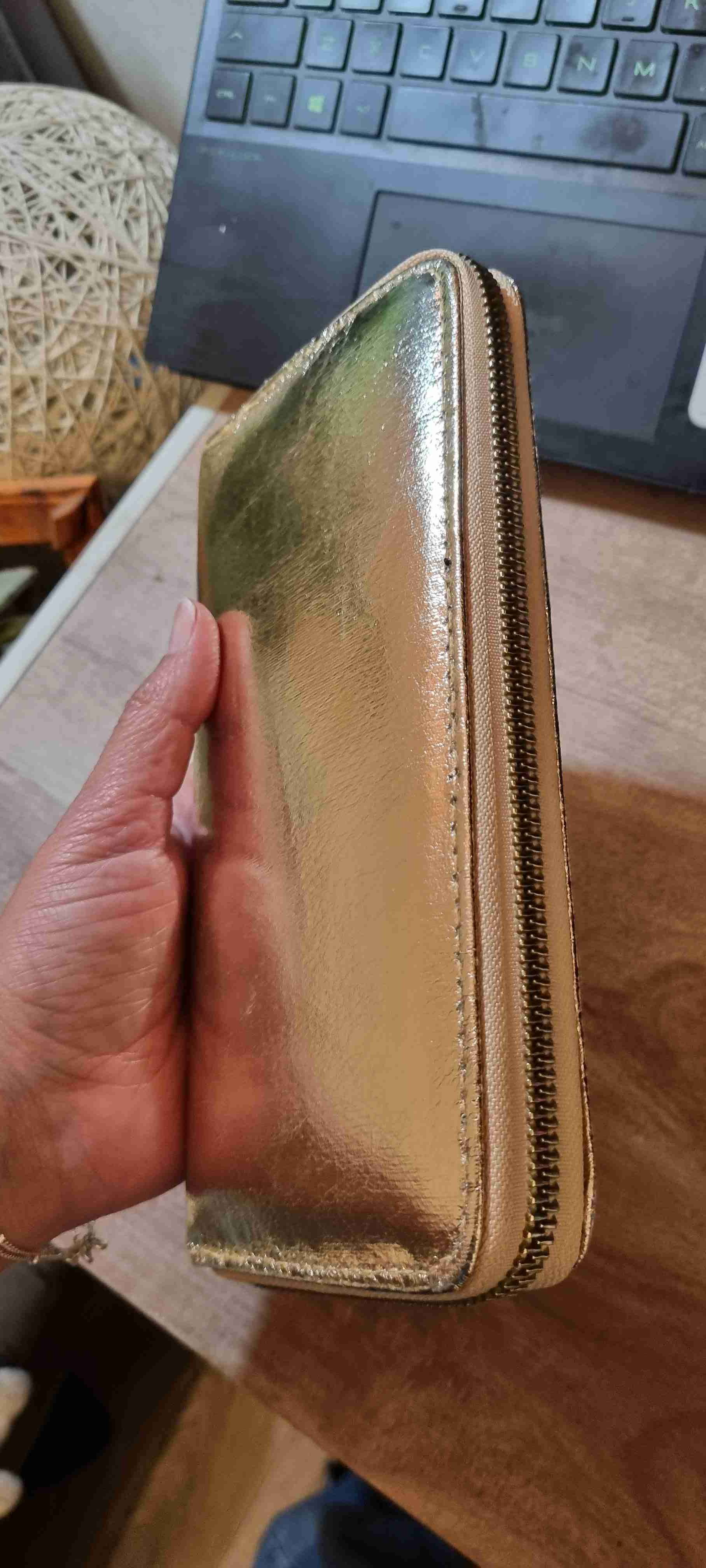 Billetera dorada con cierre - miniatura 5