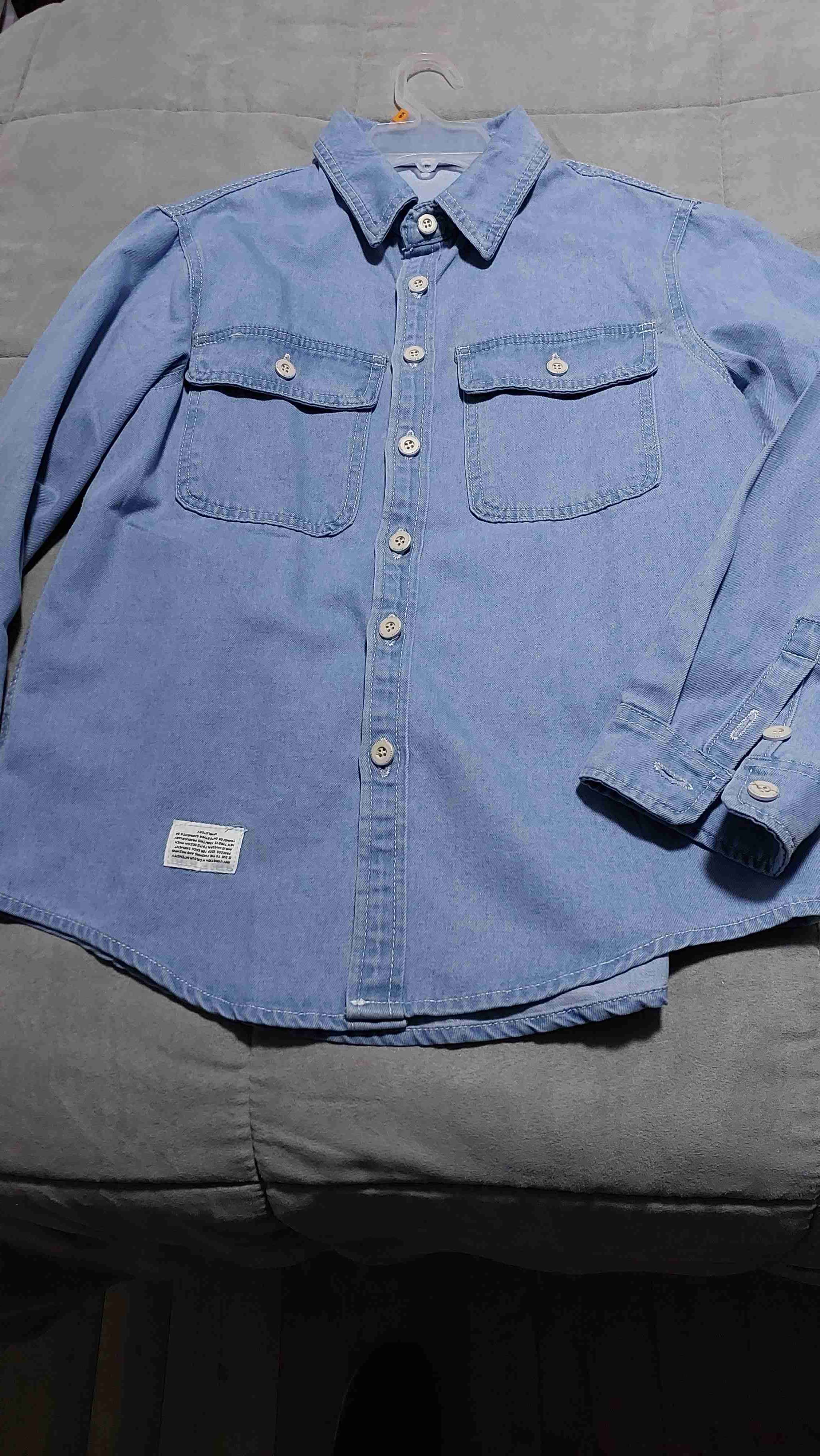 Camisa de mezclilla azul - miniatura 2