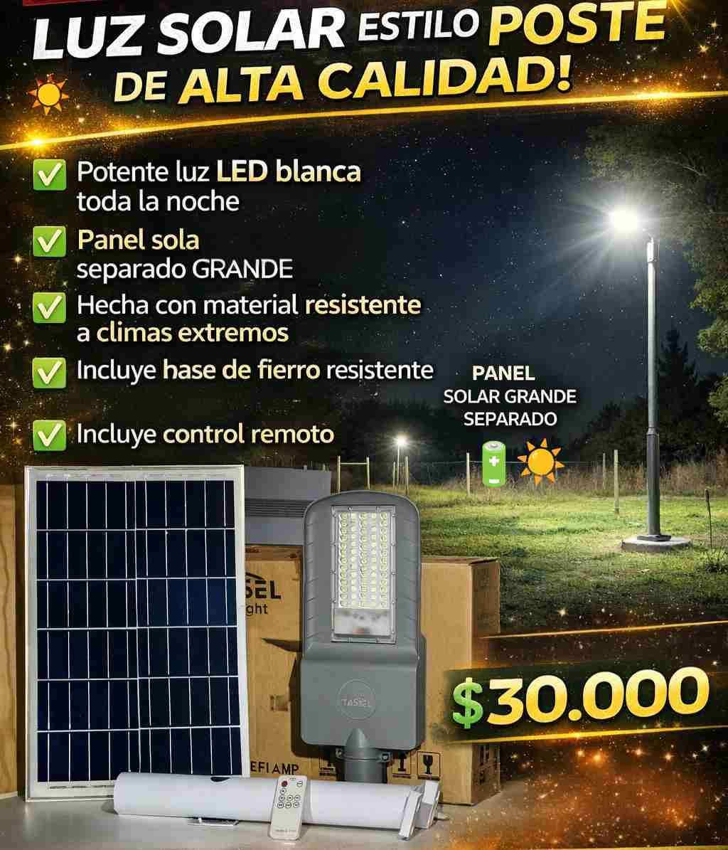 FOCO SOLAR CON BASE DE FIERRO - miniatura 5