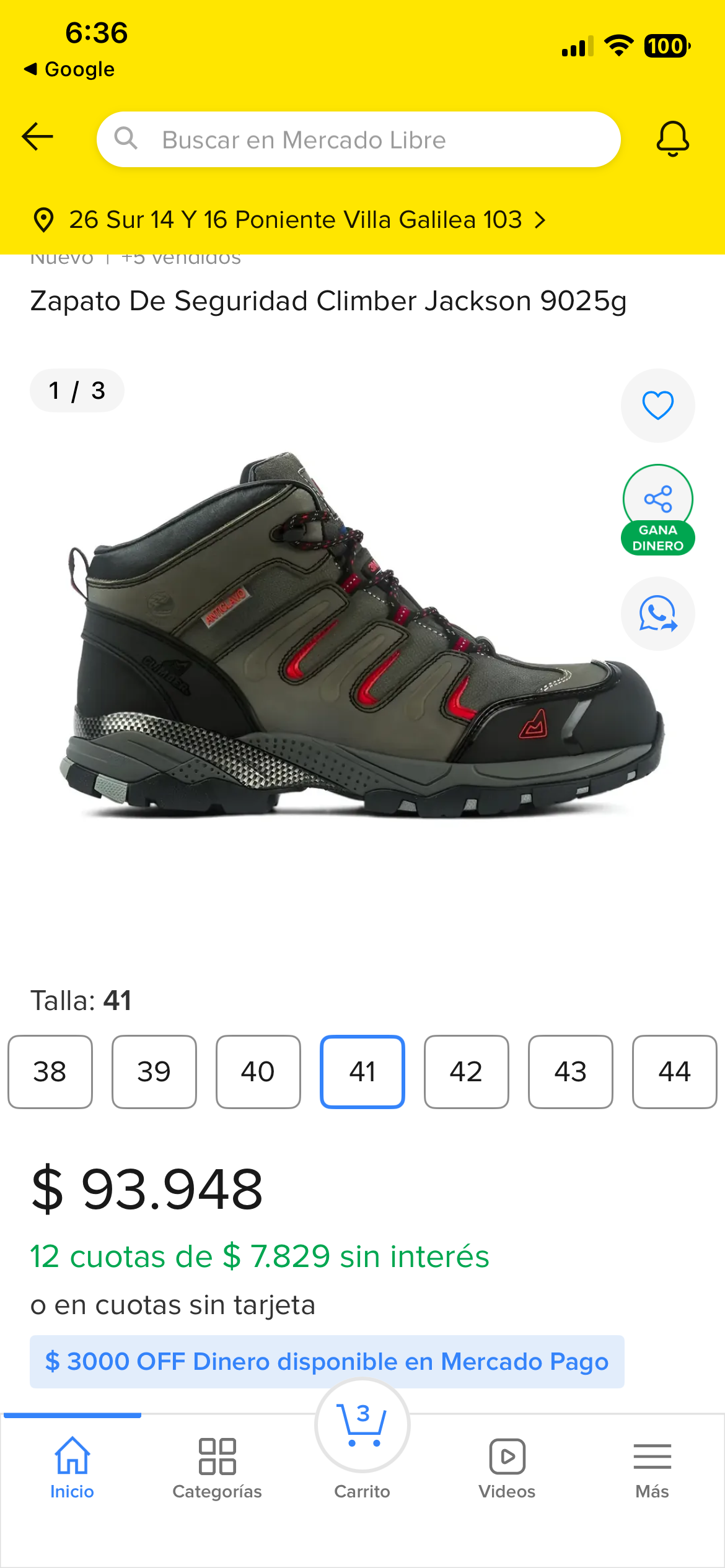 Zapato de seguridad Climber - miniatura 1