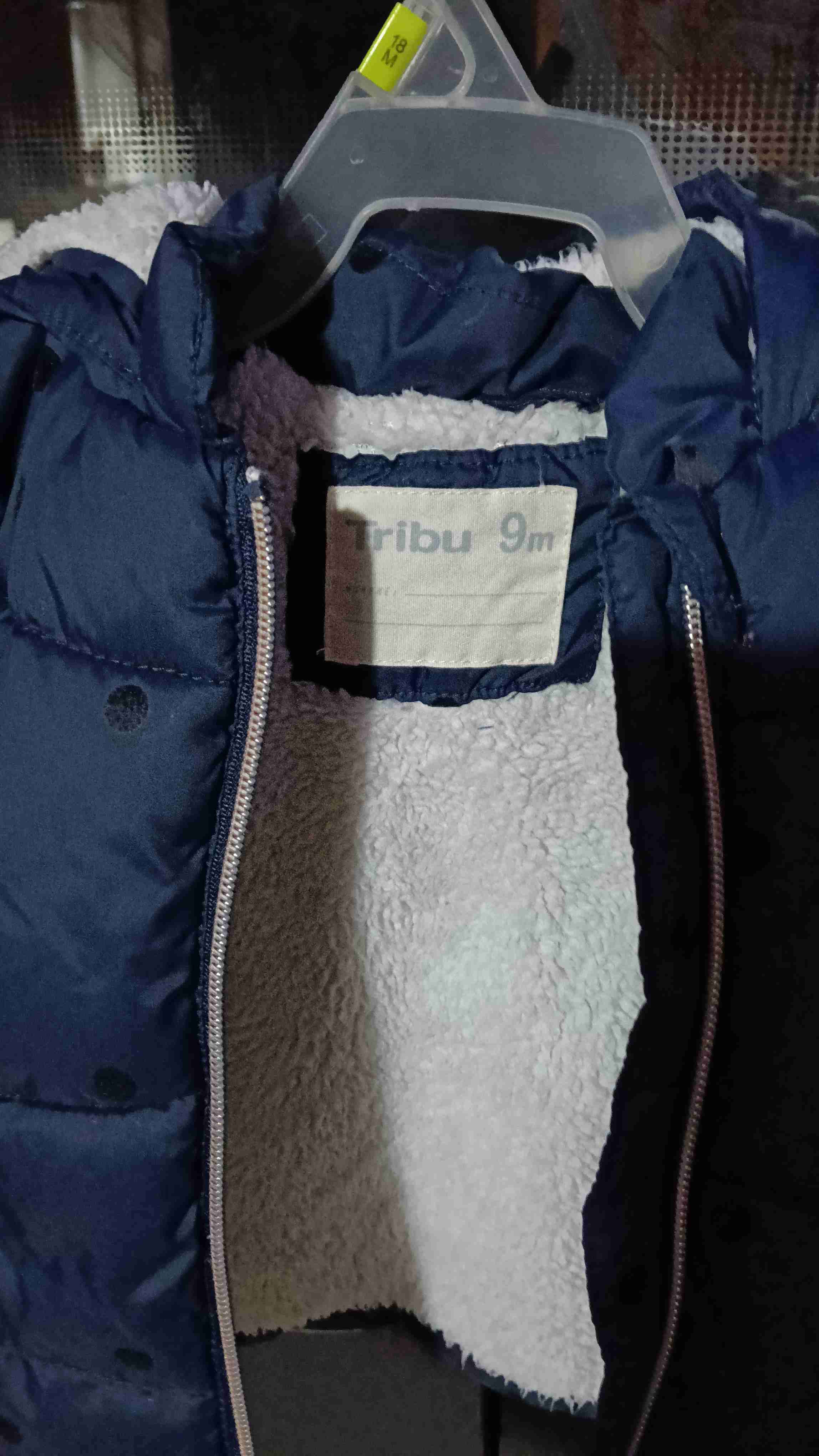 Chaqueta infantil azul con puntos - miniatura 2