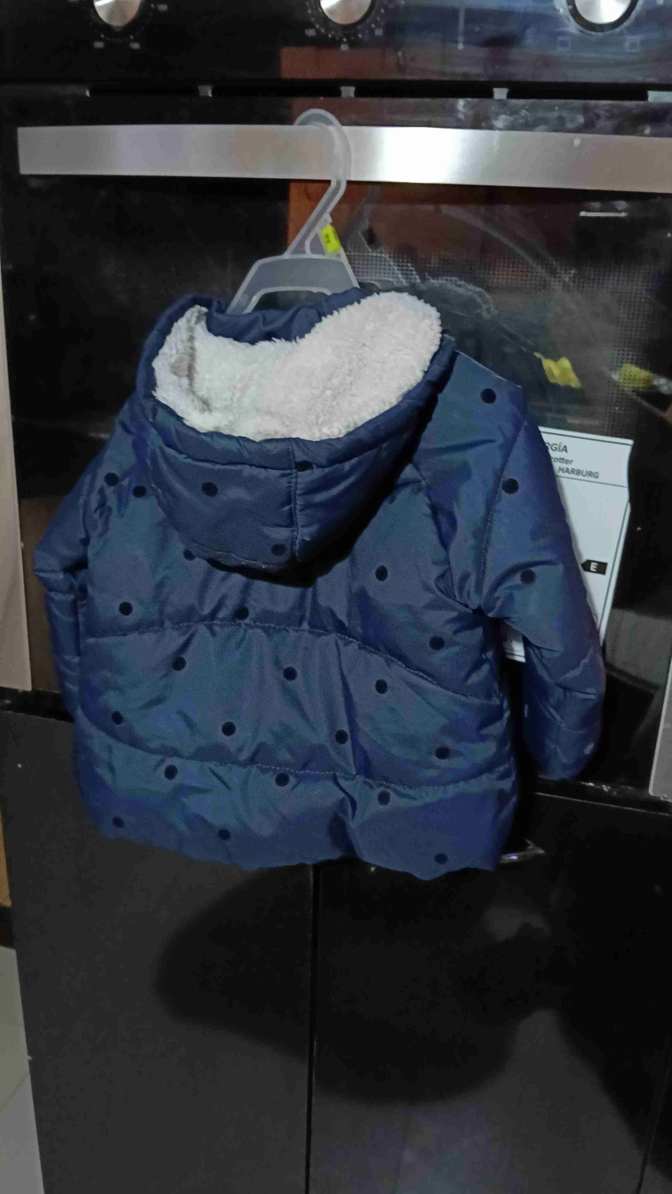 Chaqueta infantil azul con puntos - miniatura 4