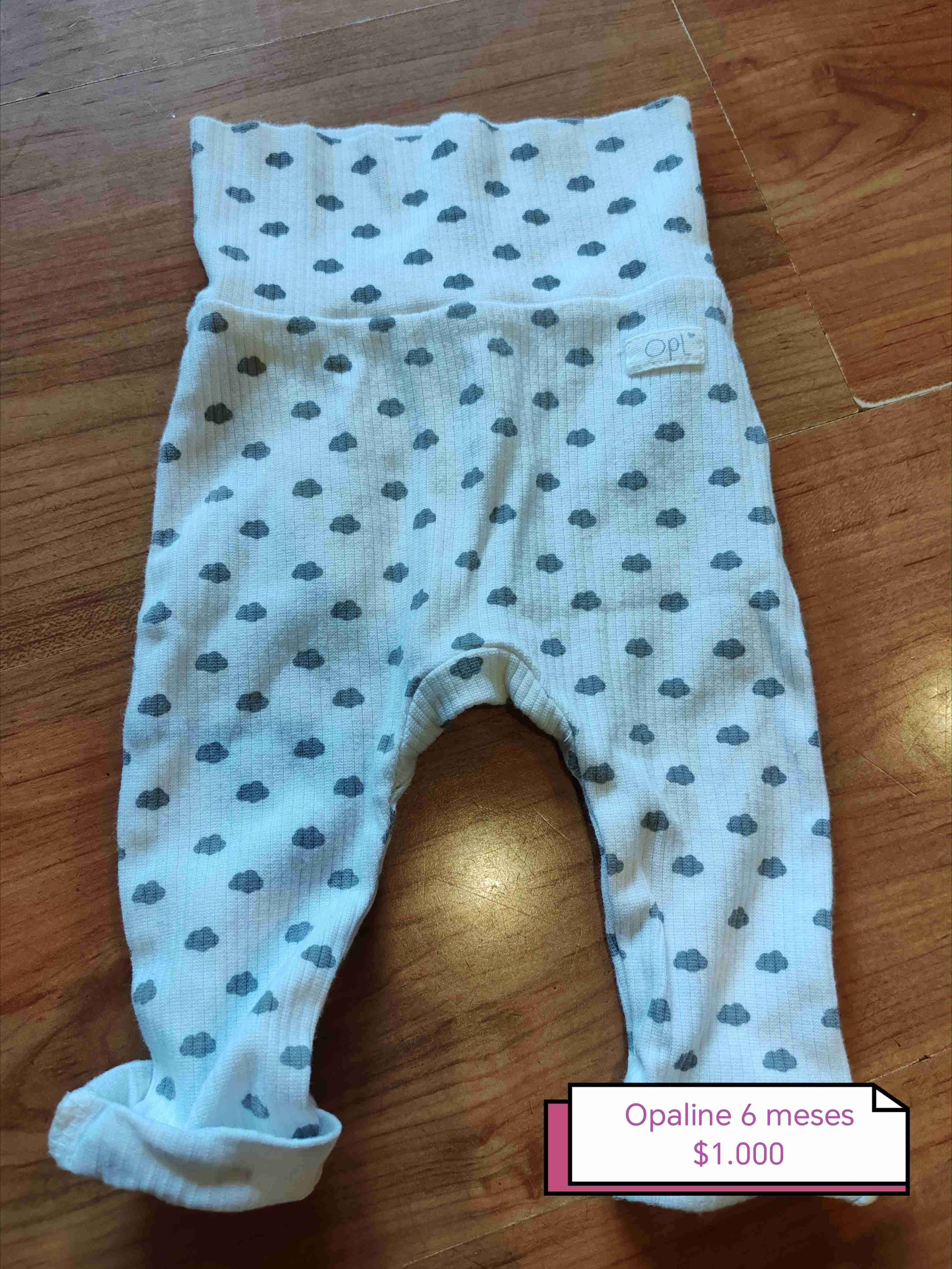 Pantalones bebé opaline - miniatura 1