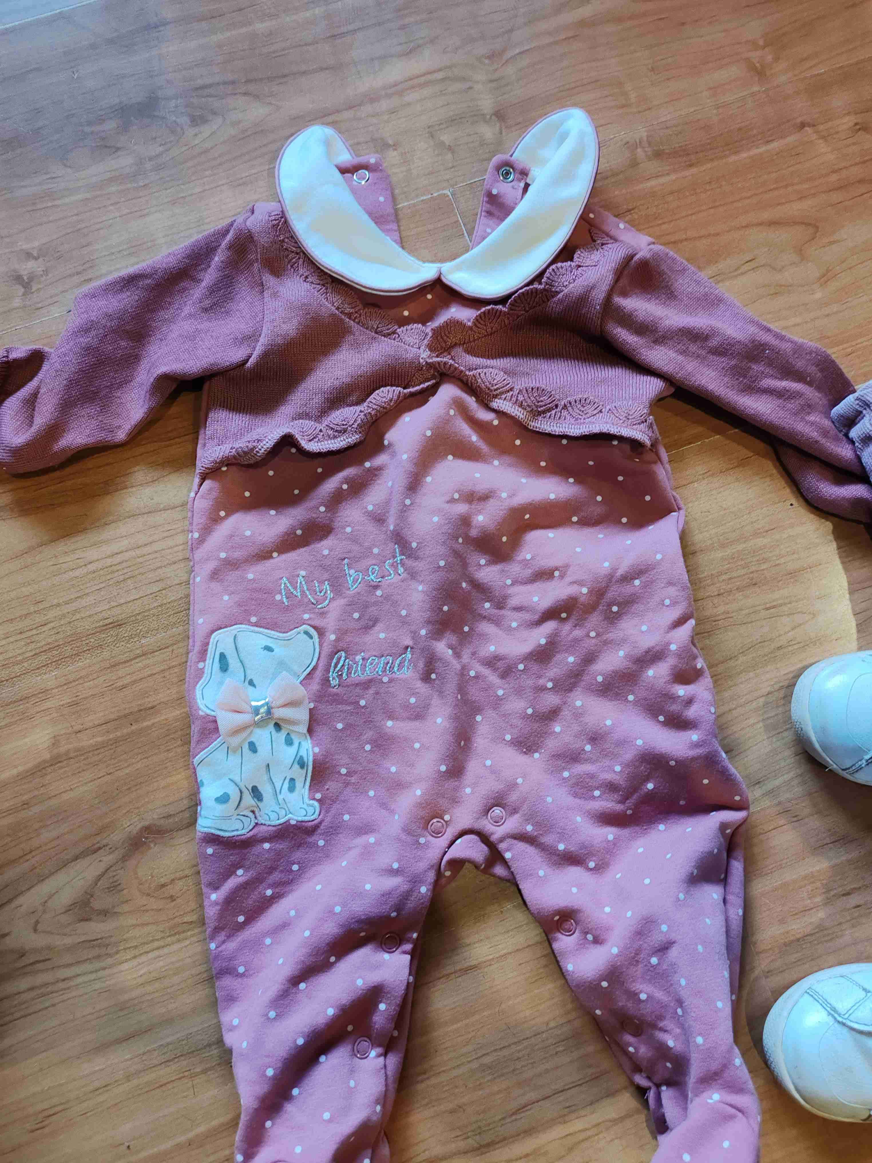 Osito abrigado niña 9 Meses rosado - miniatura 1