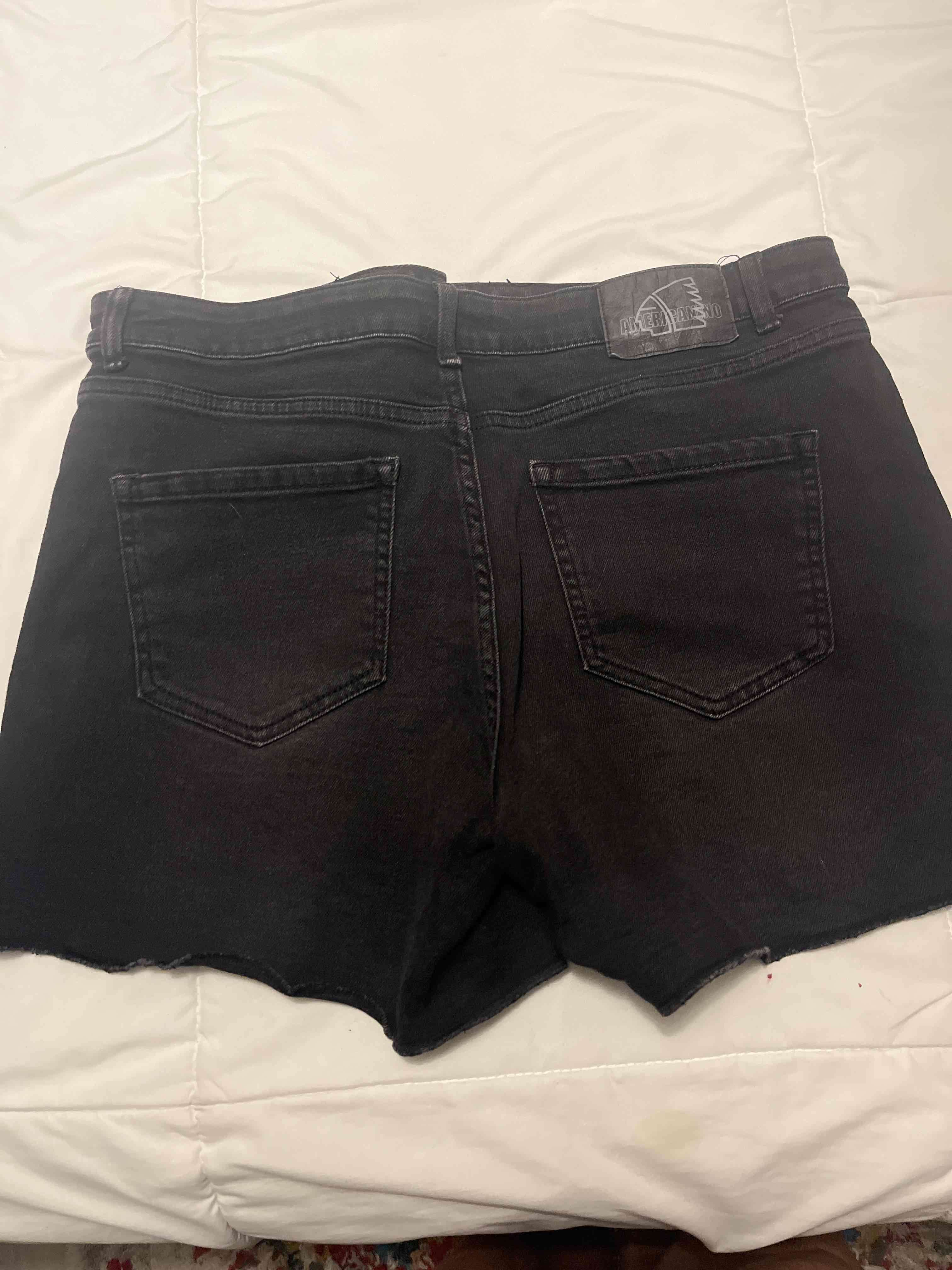 Shorts de mezclilla negros - 2