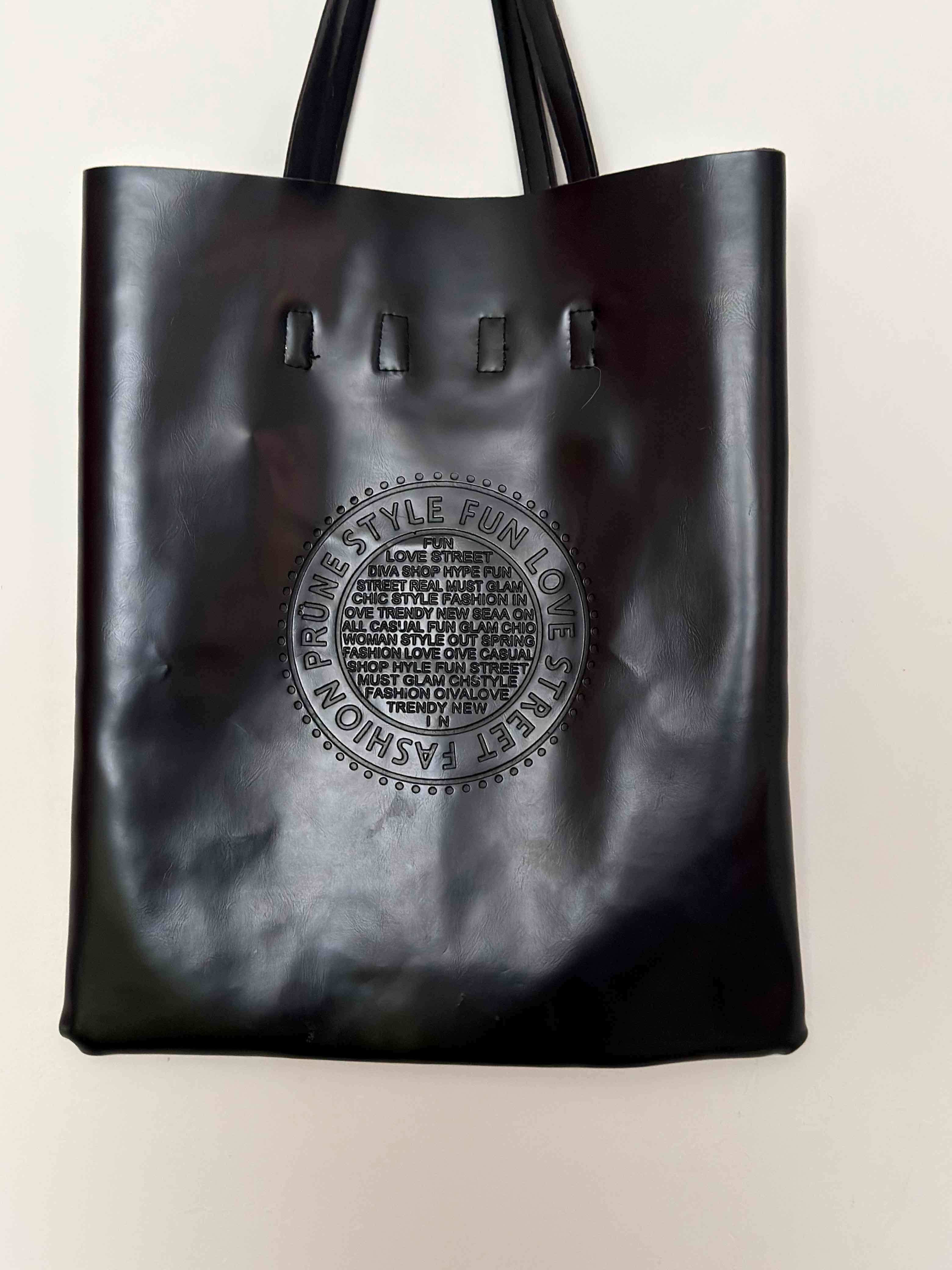 Bolso tote negro elegante - miniatura 1