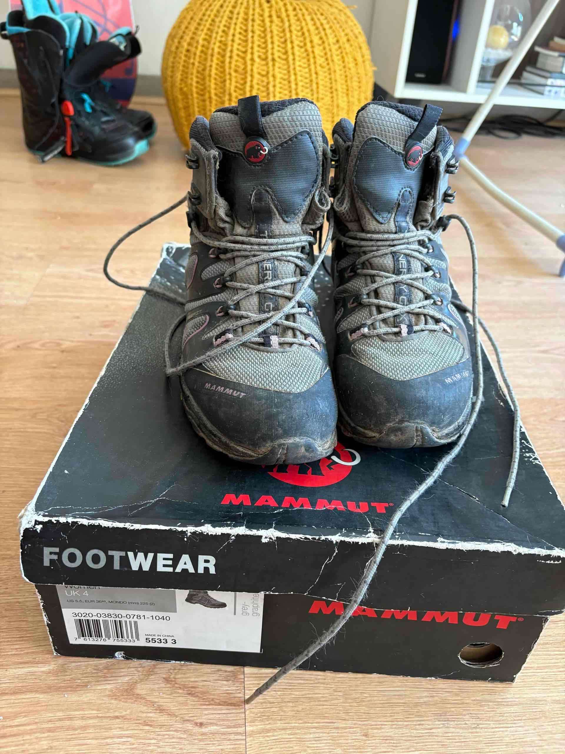 Botas trekking Mammut grises - miniatura 1