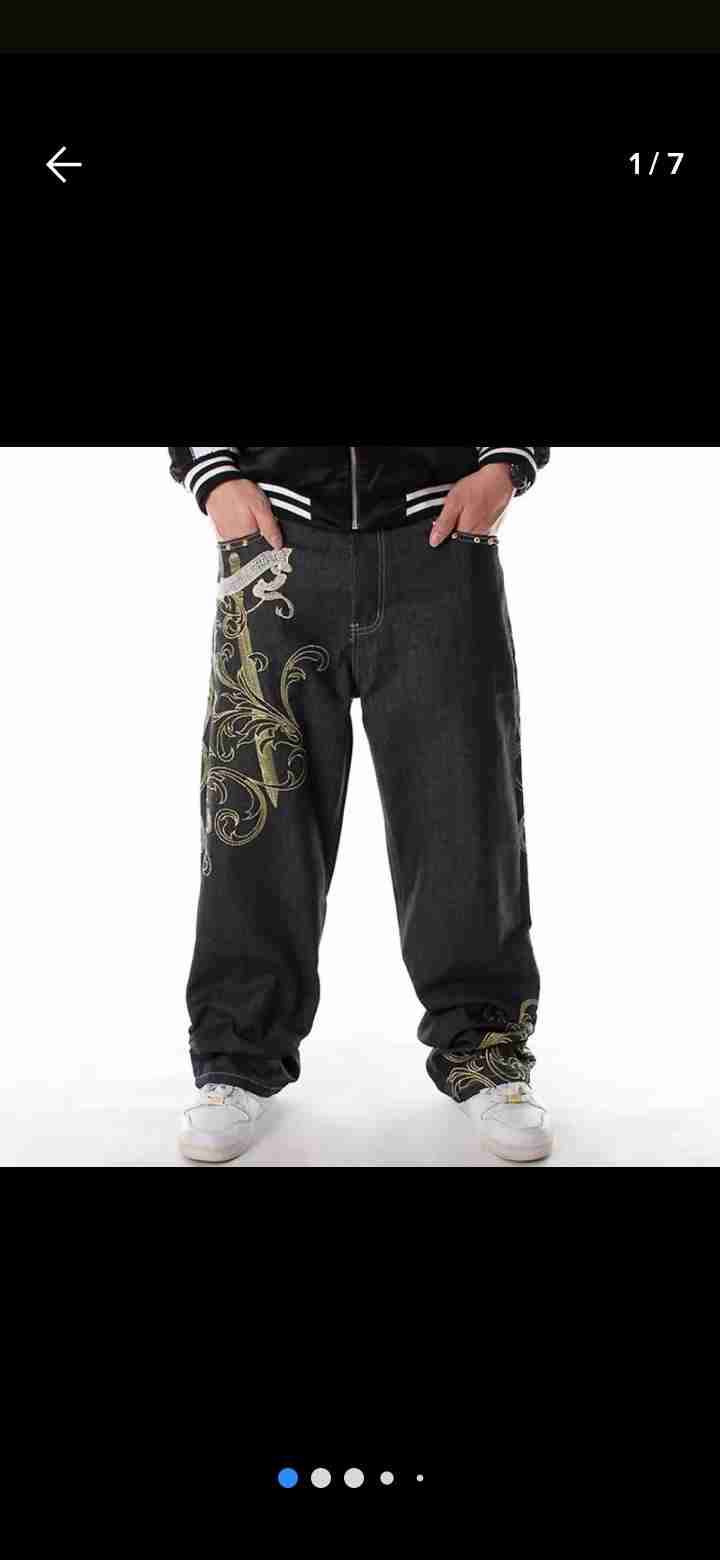 Jeans bordados estilo único - miniatura 3