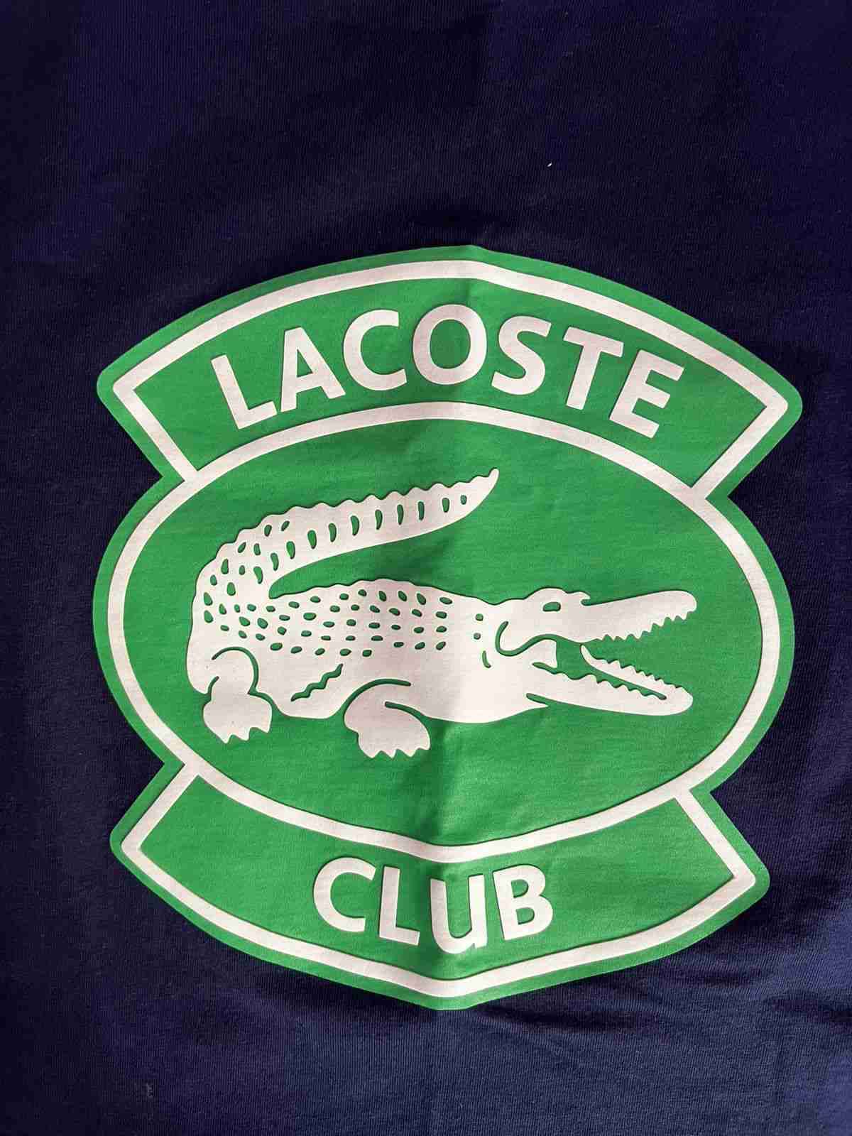Polera azul Lacoste talle S - miniatura 2