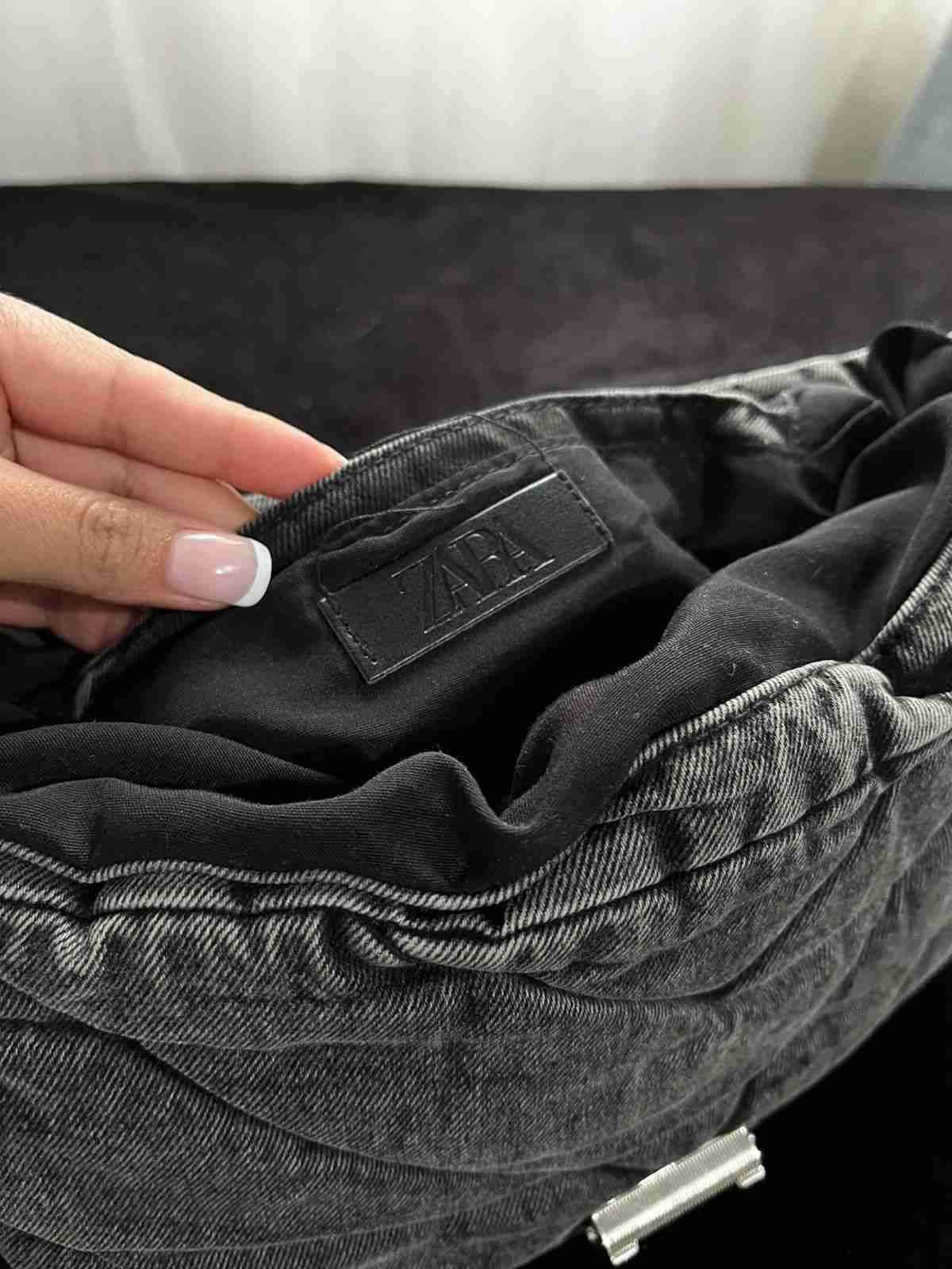 Saco gris con interior negro zara - miniatura 2