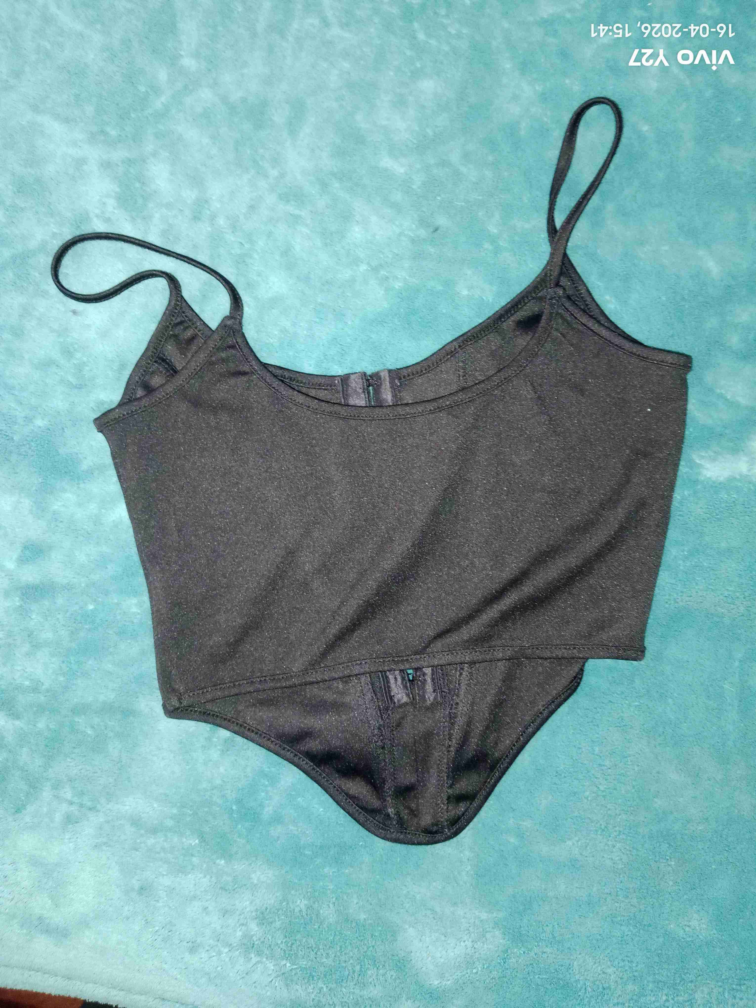 Corset negro de tirantes - miniatura 2