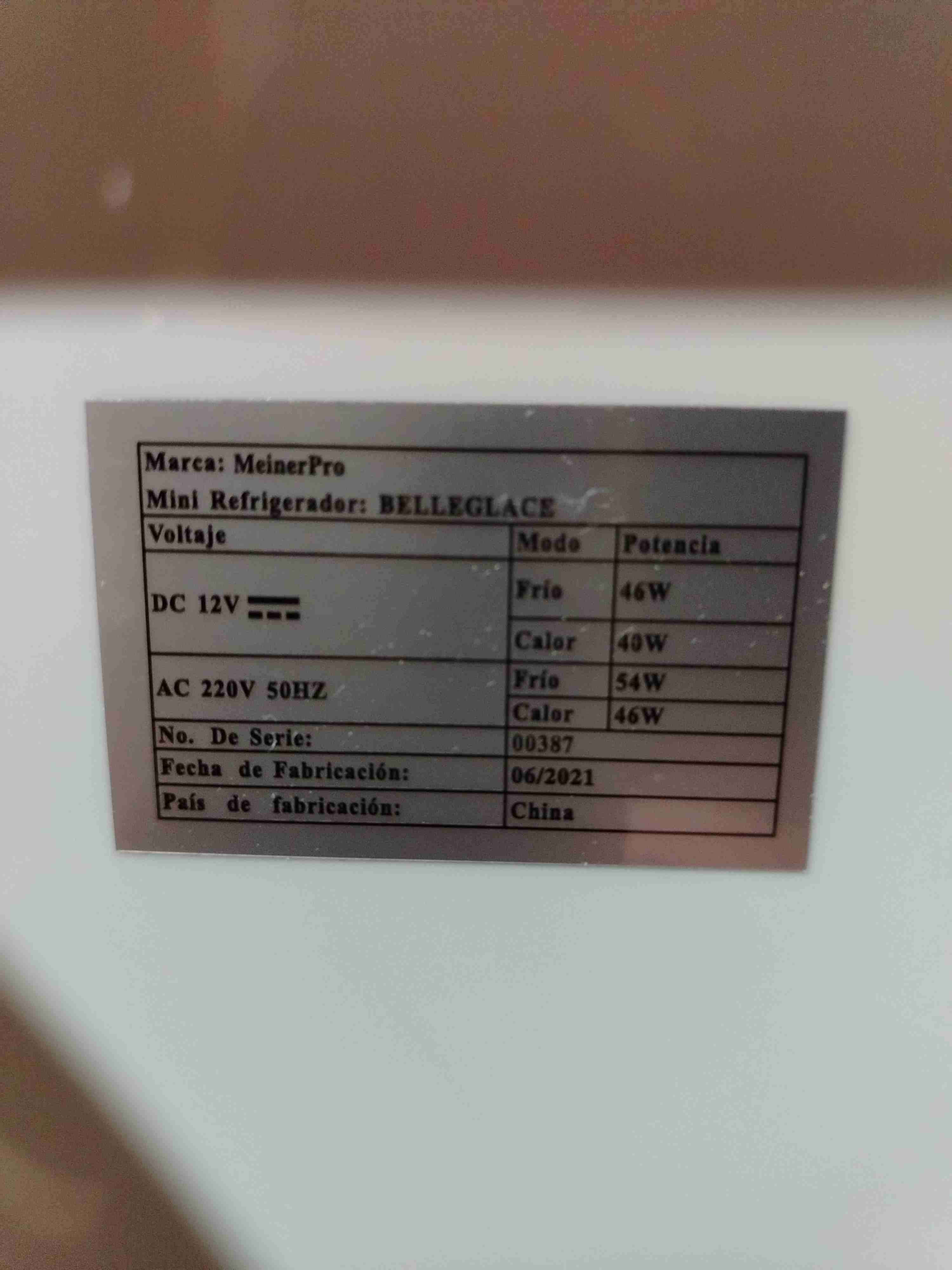 Mini refrigerador MeinePro blanco - miniatura 4