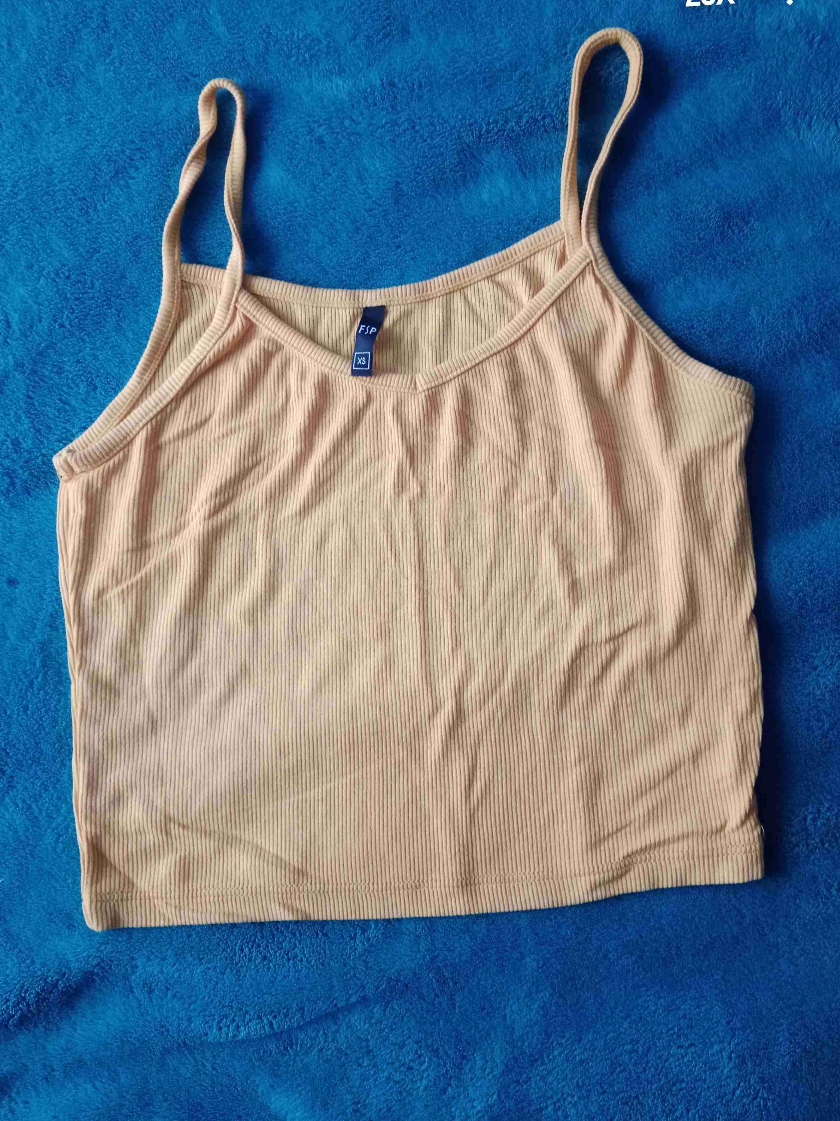Camiseta tirantes beige XS