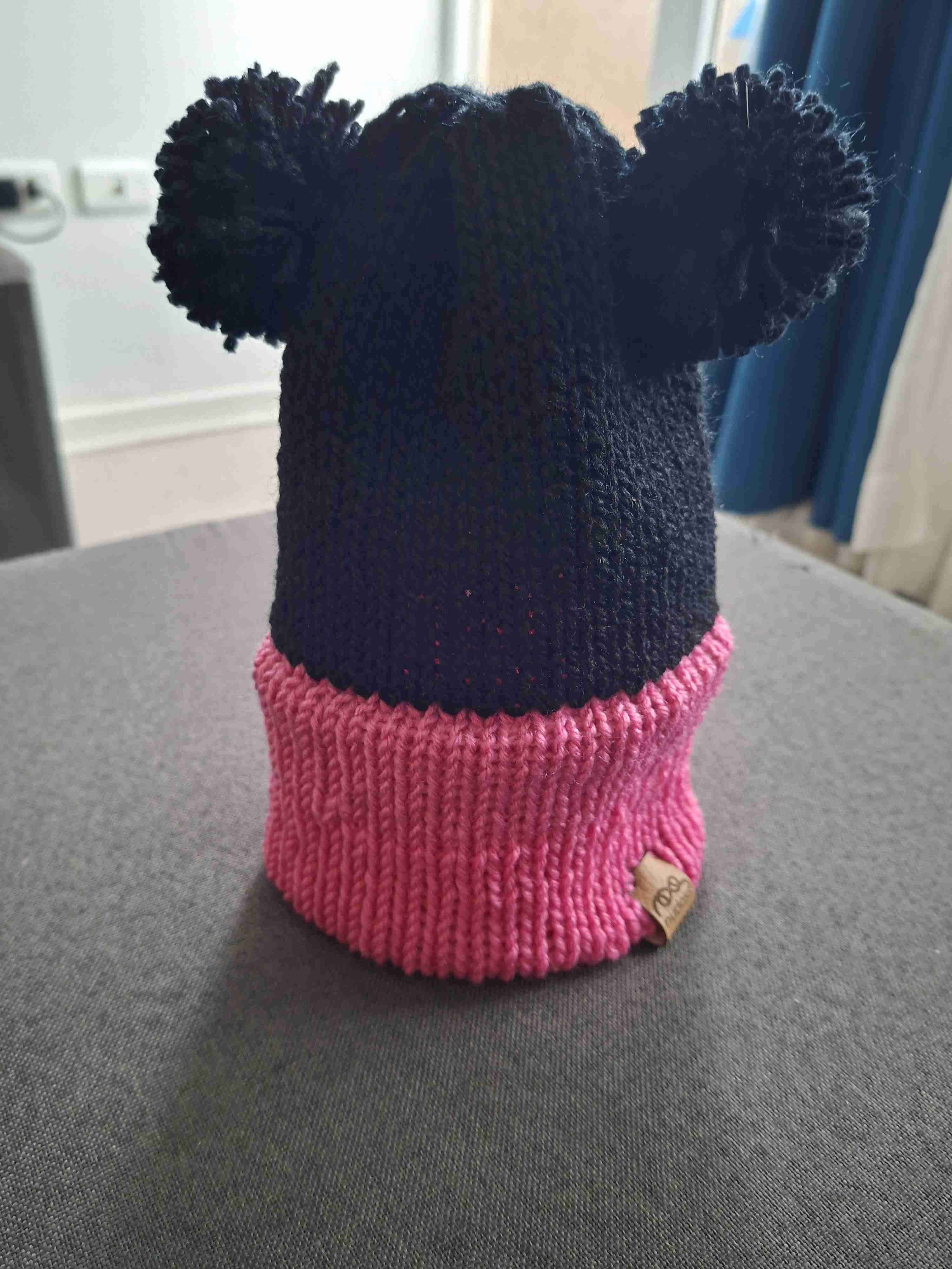 Gorro de lana negro y rojo - miniatura 2