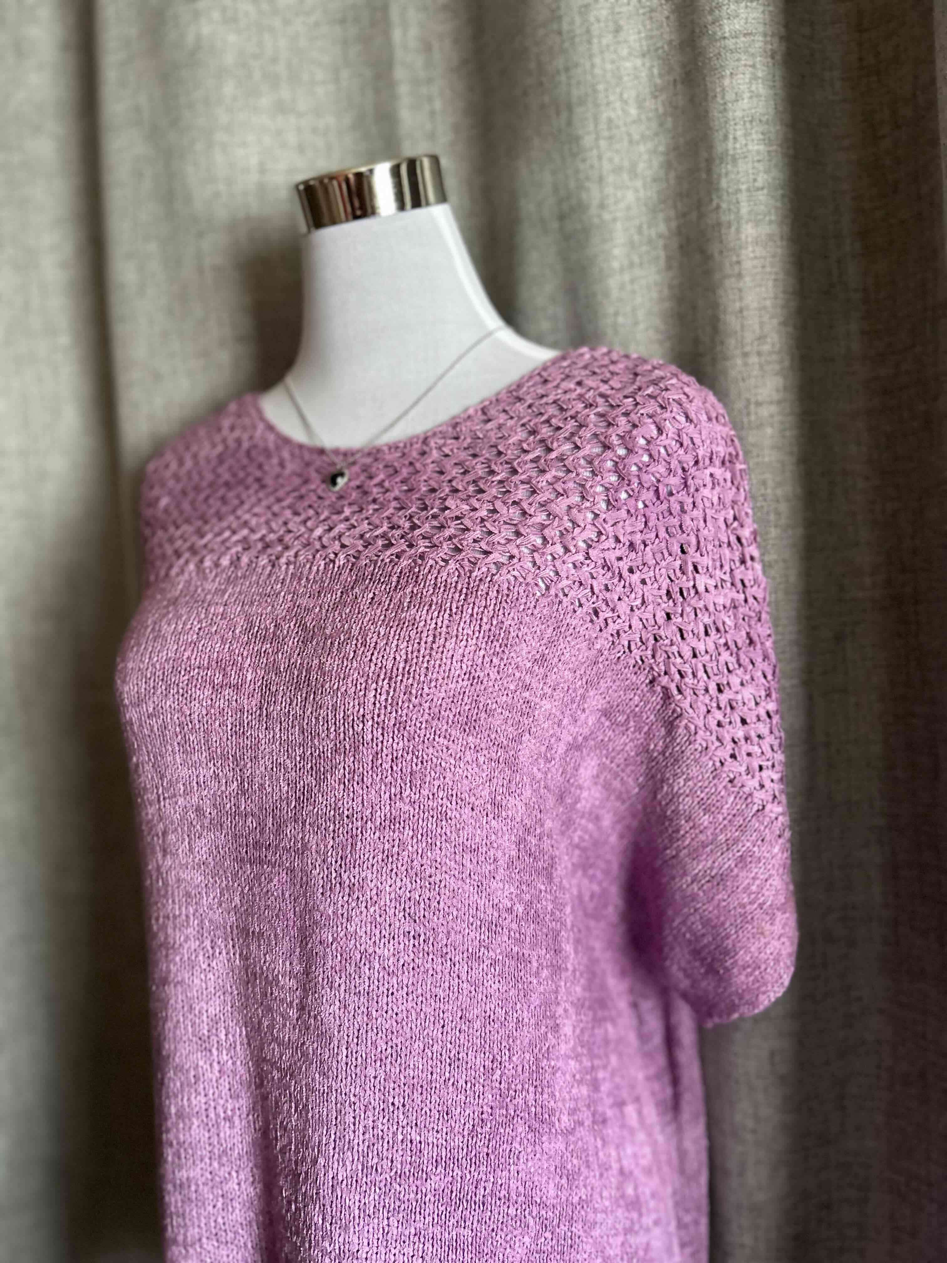 Suéter tejido morado - miniatura 2