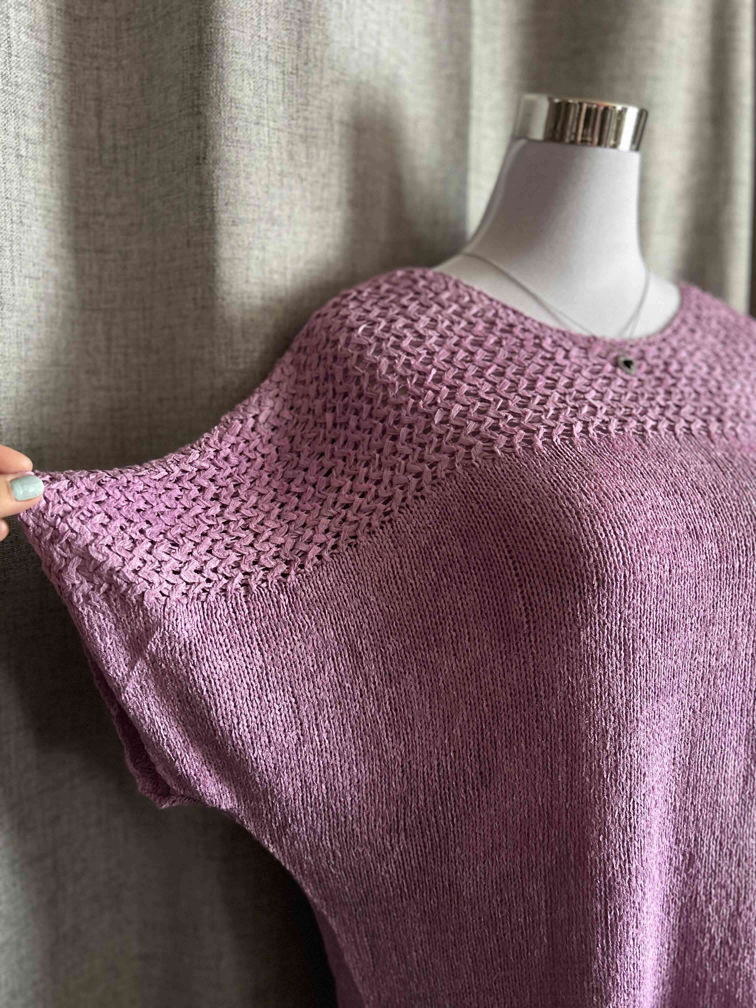 Suéter tejido morado - miniatura 3