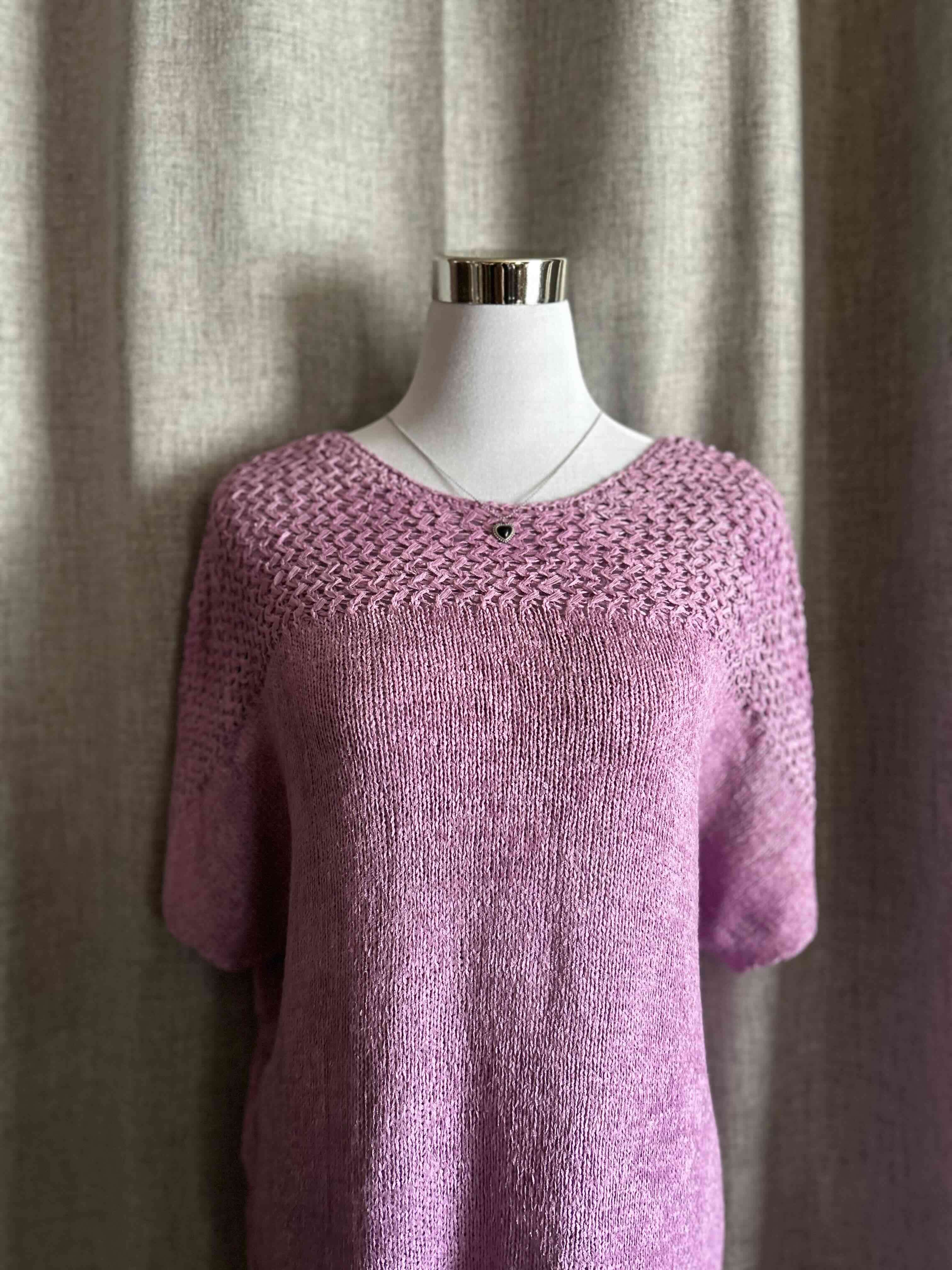 Suéter tejido morado - miniatura 4