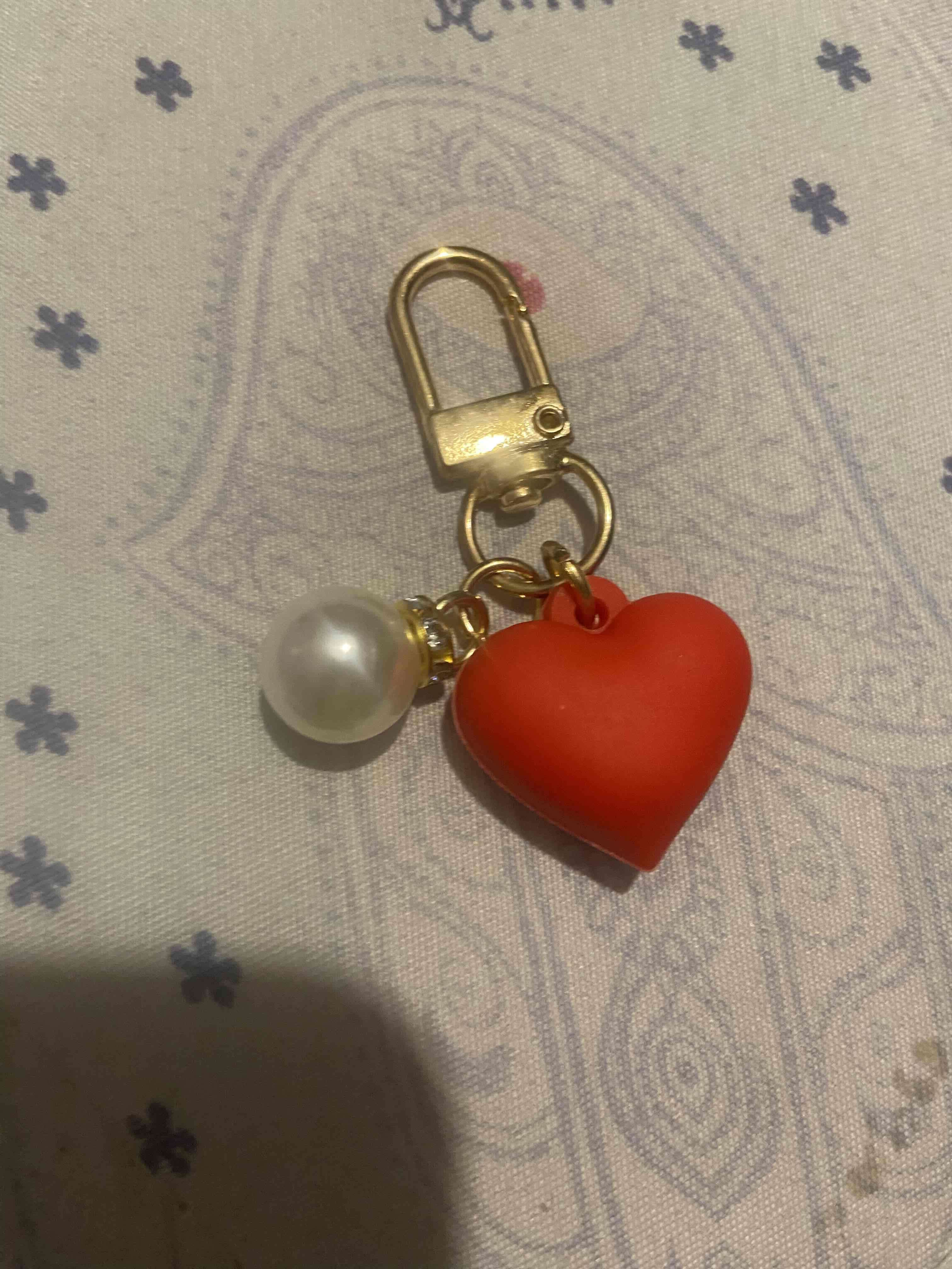 Llavero con colgante de corazón