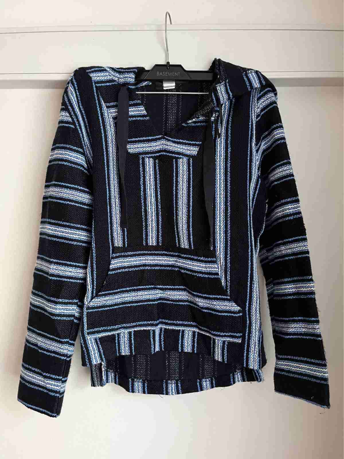 Polerón tejido rayado azul marino H&M talla xs 32 - miniatura 1