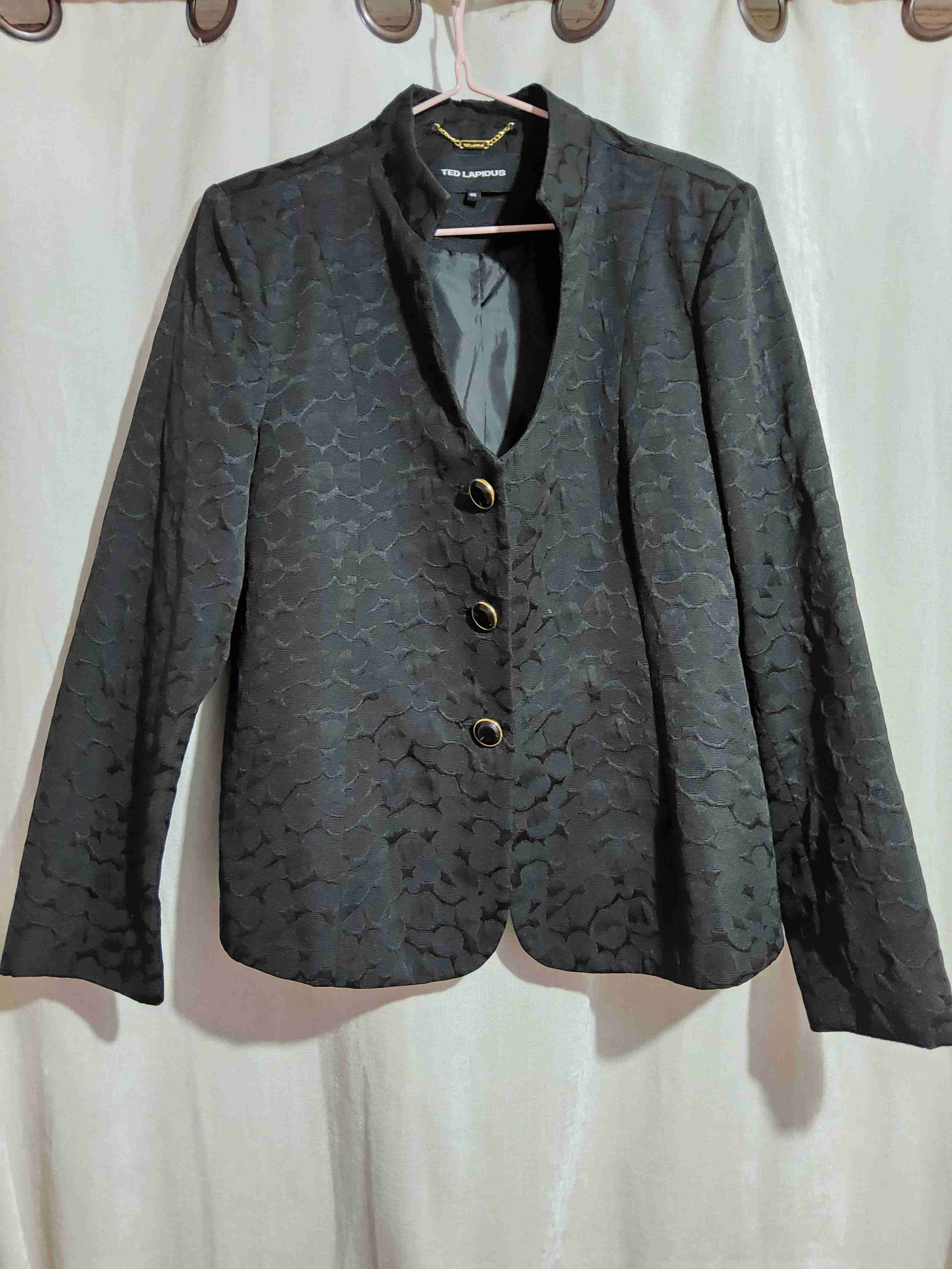 Blazer negro con botones - miniatura 1
