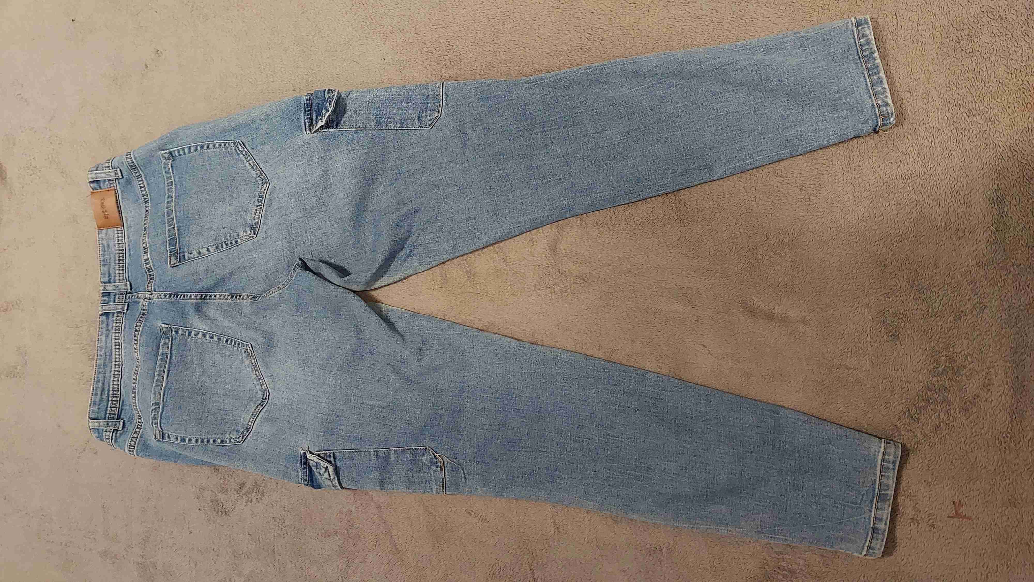 Jeans de cargo azul claro - miniatura 2